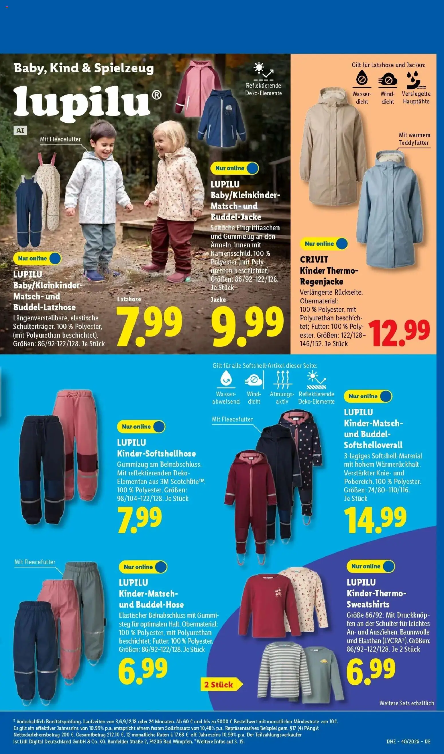 Lidl Prospekt Künzell (ab 28.09.2026) zum Blättern » Angebote | Seite: 51 | Produkte: Regenjacke, Bad, Wasser, Overall