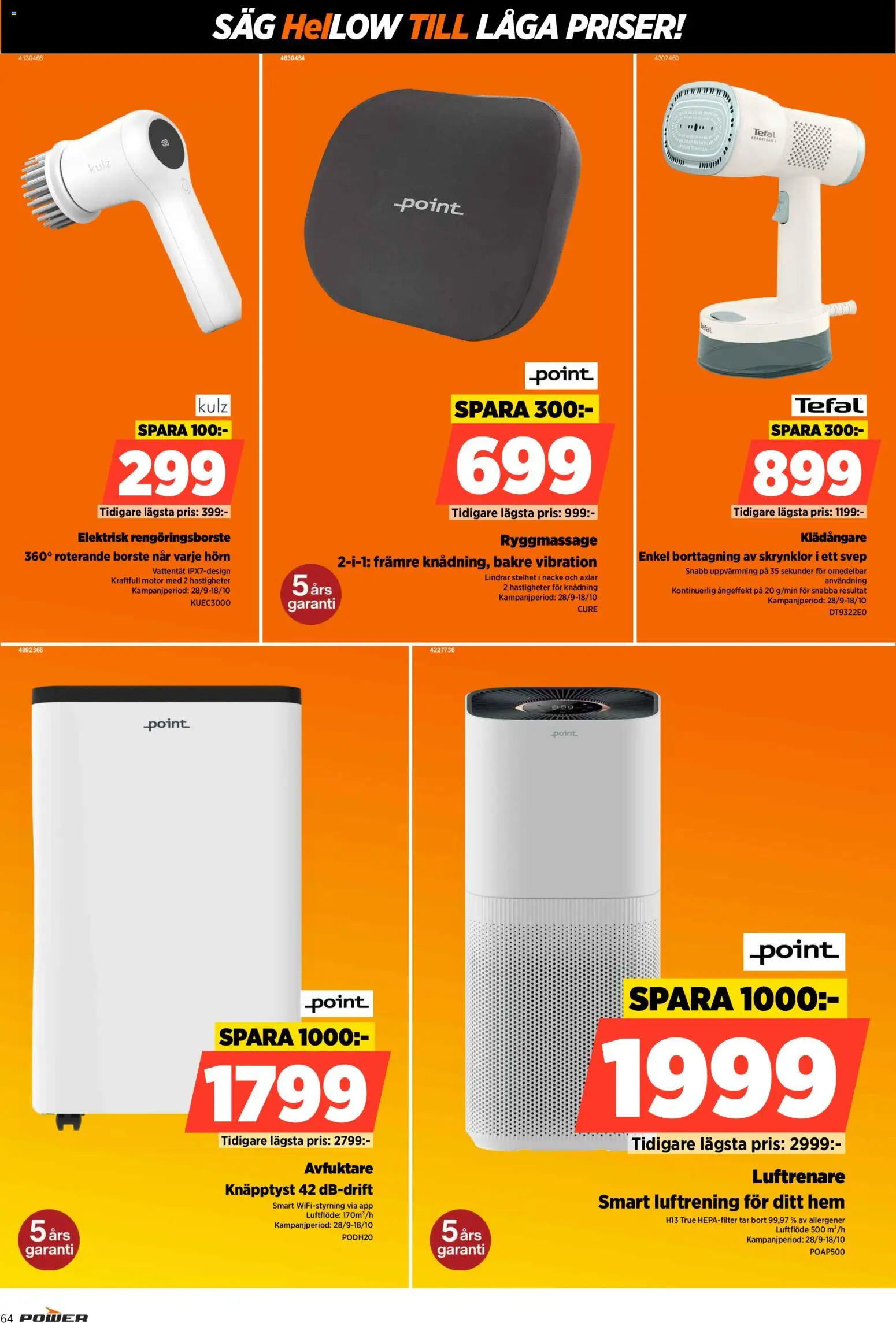 Power reklamblad aktuell från 28/09/2026 | Sida: 64 | Produkter: Luftrenare, Såg
