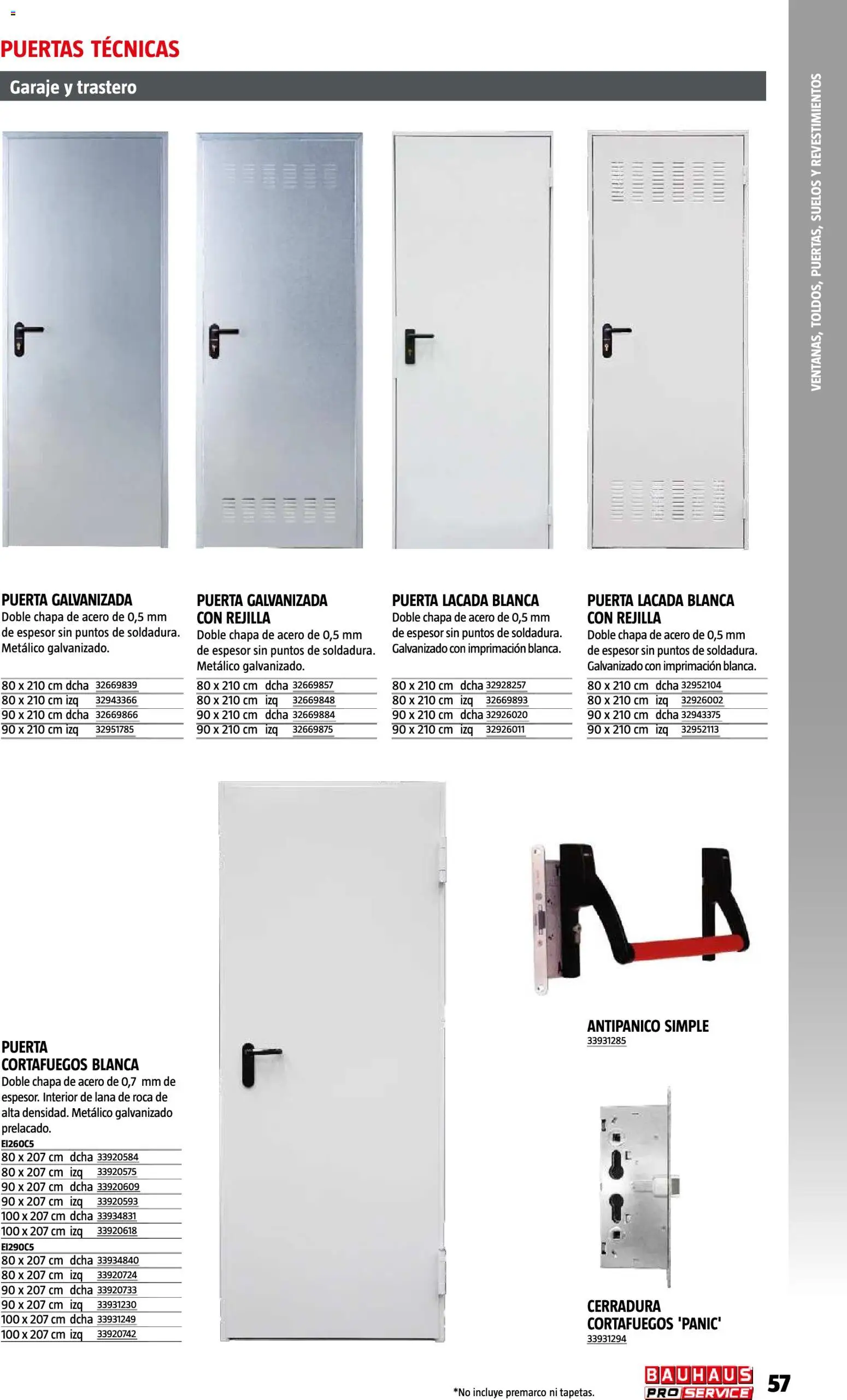 Bauhaus ProService │ válido desde el 11/05/2026 | Página: 57 | Productos: Puertas
