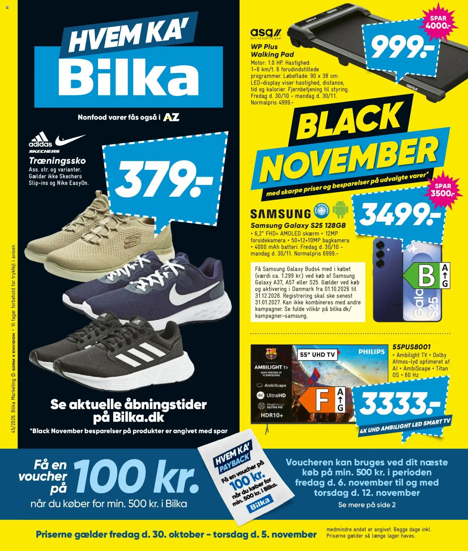 Bilka tilbudsavis – gyldig fra 30/10/2026 | Side: 1 | Produkter: Skærm, Smart TV, TV