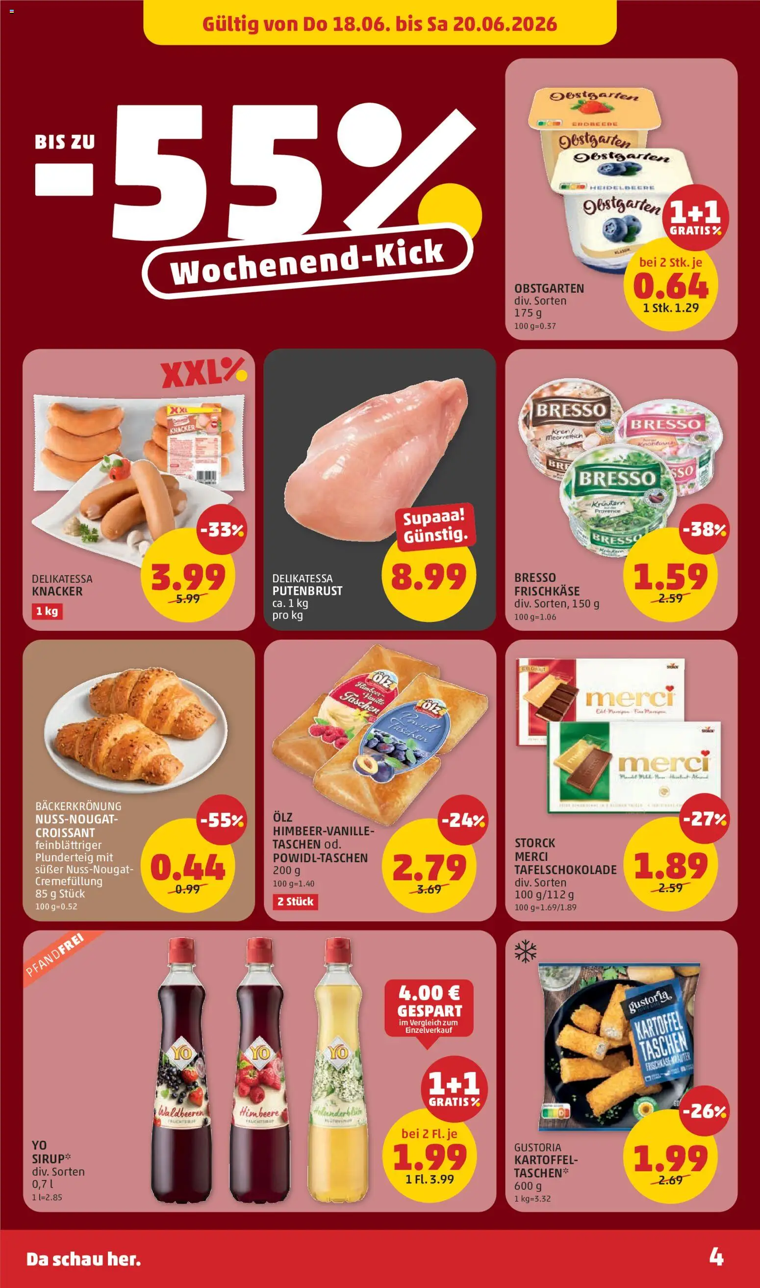 Penny Markt Schmankerl Post gültig ab 18.06.2026 | Seite: 4 | Produkte: Himbeere