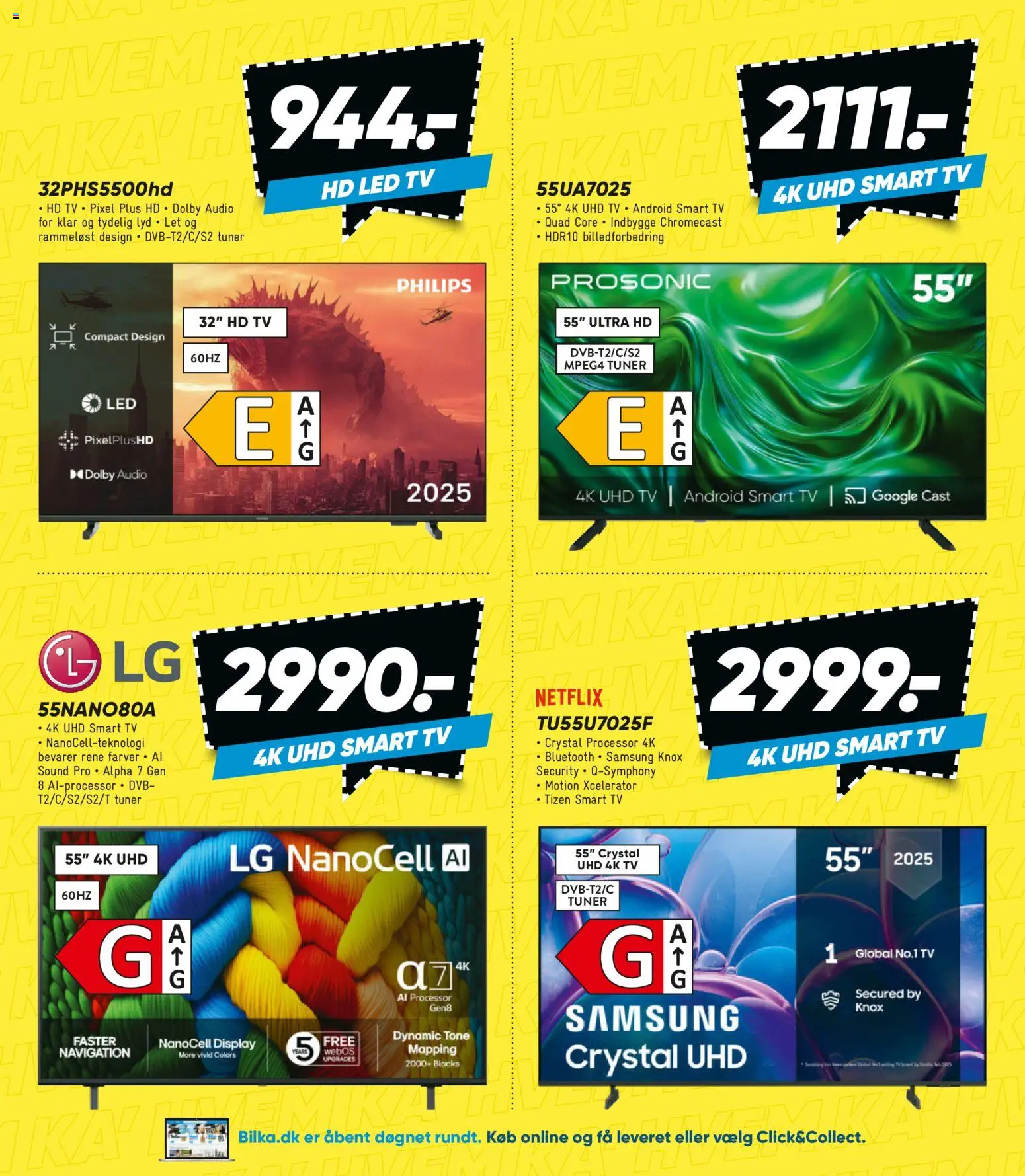 Bilka tilbudsavis – gyldig fra 19.06.2026 | Side: 33 | Produkter: Processor, Smart TV, TV, Navigation