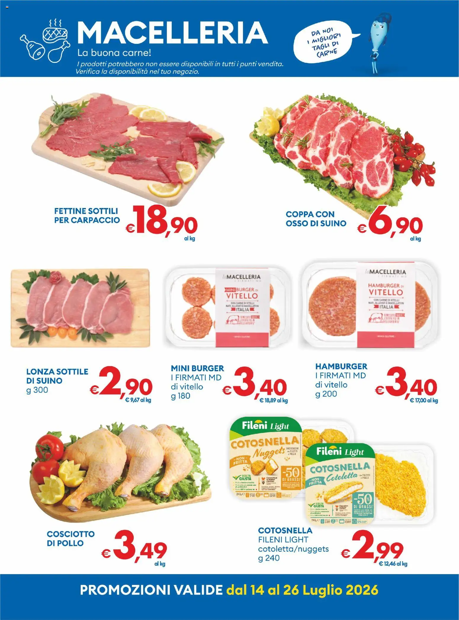 Volantino MD Discount del 14/07/2026 | Pagina: 17 | Prodotti: Pollo, Nuggets, Suino, Vitello