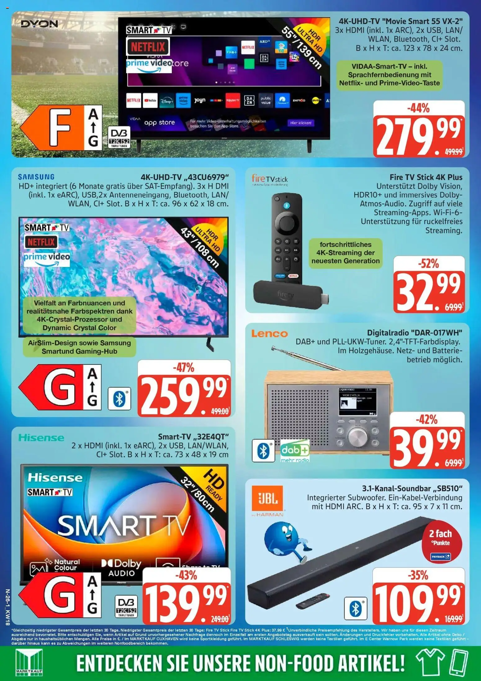 Marktkauf Prospekt Neuenkirchen	 – gültig ab 27.04.2026 | Seite: 26 | Produkte: Batterie, Samsung, Audio, Radio