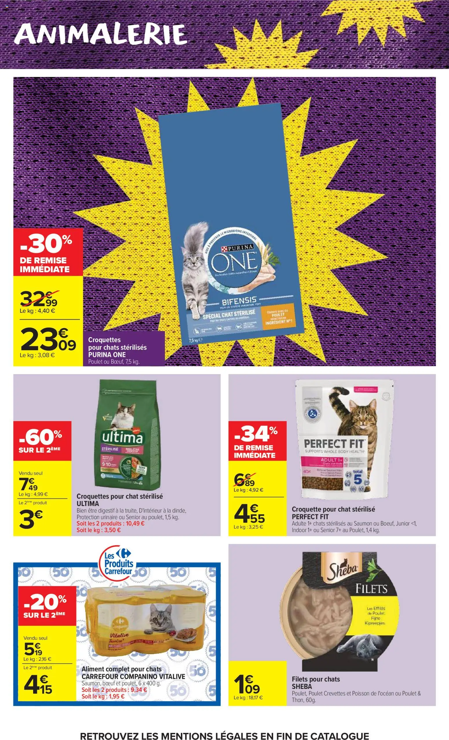 {H1} | Page: 43 | Produits: Crevettes, Digestif, Croquettes pour chat sterilise, Poisson