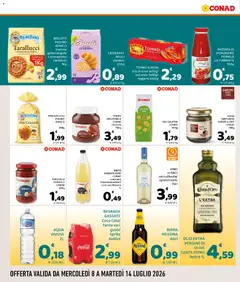 Anteprima del volantino Coca Cola/ Fanta vari gusti/ Sprite 4x45cl, BEVANDE GASSATE Coca Cola/ Fanta vari gusti/ Sprite 4x45cl valido a partire dal 08/07/2026 | Pagina: 4 | Prodotti: Crema, Pomodoro, Olio, Fanta