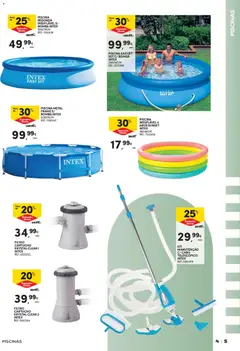 Pré-visualização PISCINA REDONDA INSUFLÁVEL S/ BOMBA INTEX 305X76CM, PISCINA REDONDA INSUFLÁVEL S/ BOMBA INTEX 305X76CM válido de 16.06.2026 | Página: 5 | Produtos: Piscina, Cabo, Piscinas