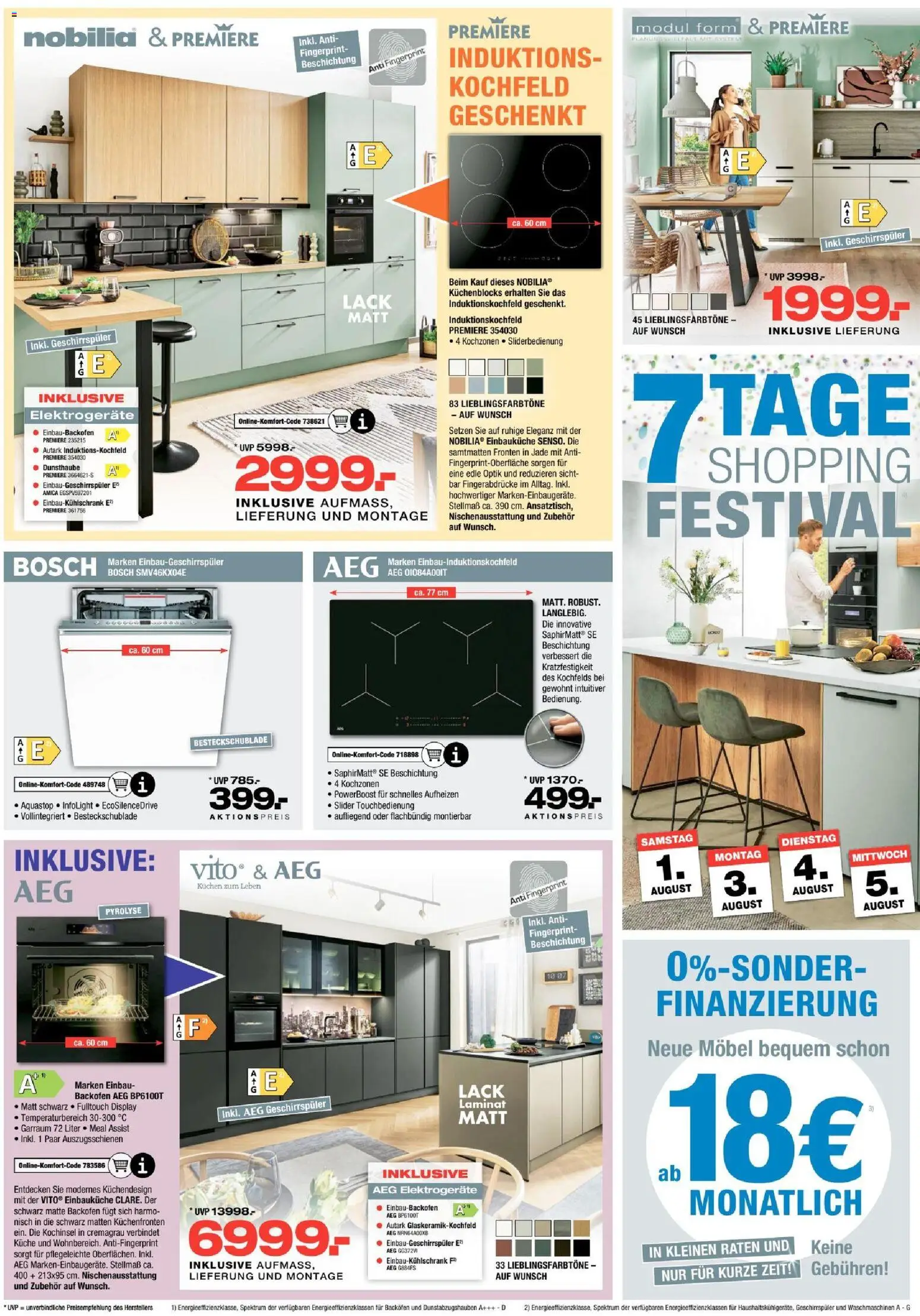 Ostermann Prospekt – gültig ab 01.08.2026 | Seite: 10 | Produkte: Bosch, AEG, Küche, Backofen