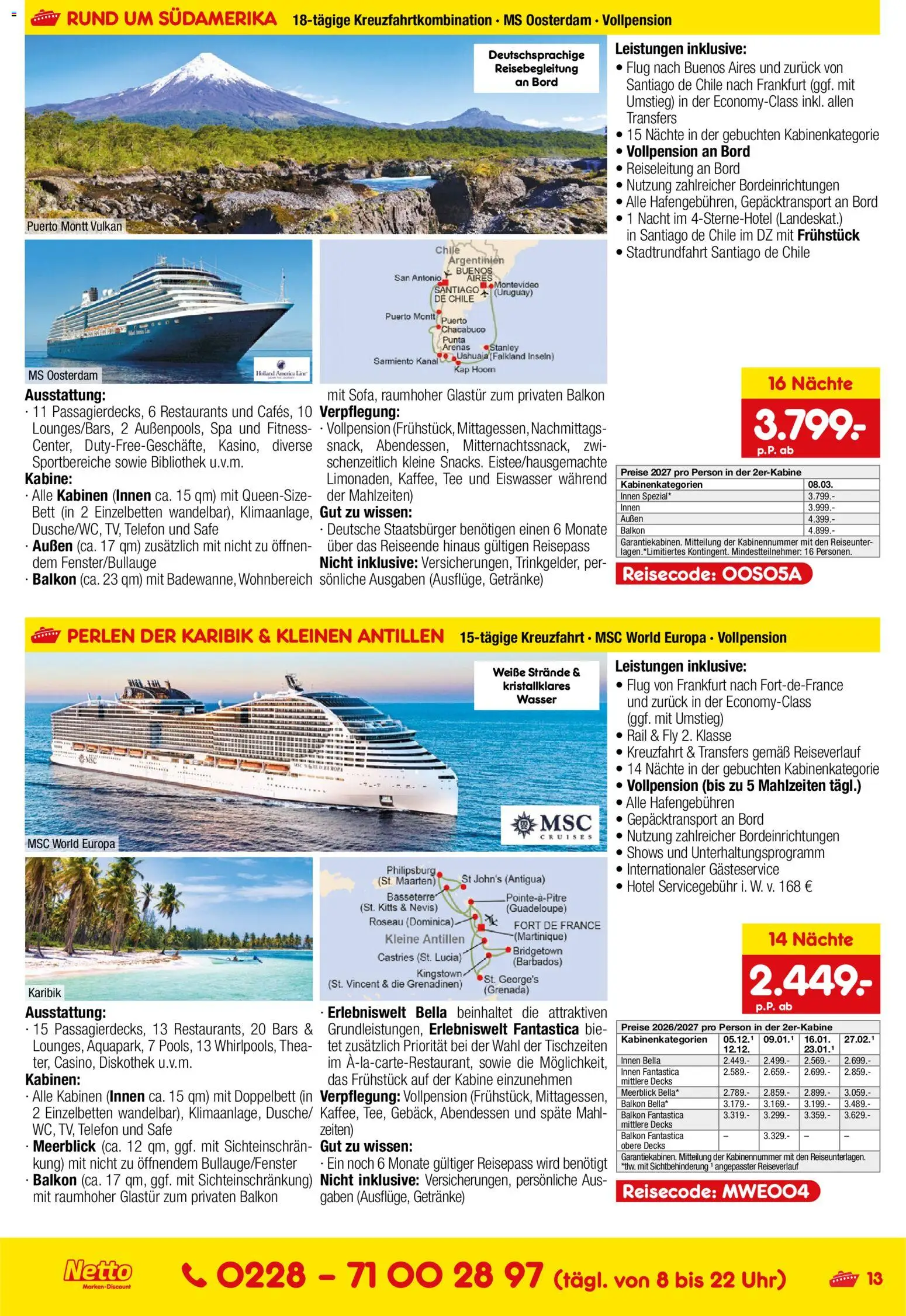 Netto Reisen Kreuzfahrten – gültig ab 11.06.2026 | Seite: 13