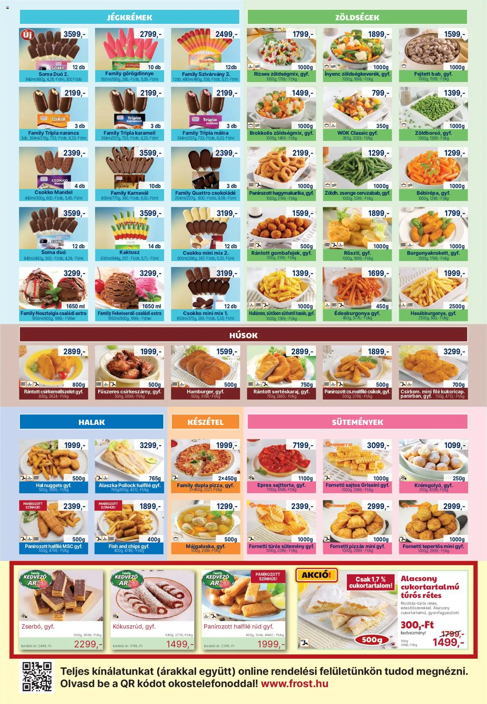 Family Frost akciós ujság - amely érvényes a következő dátumtól: 01.06.2026 | Oldal: 2 | Termékek: Málna, Chips, Grissini, Készétel