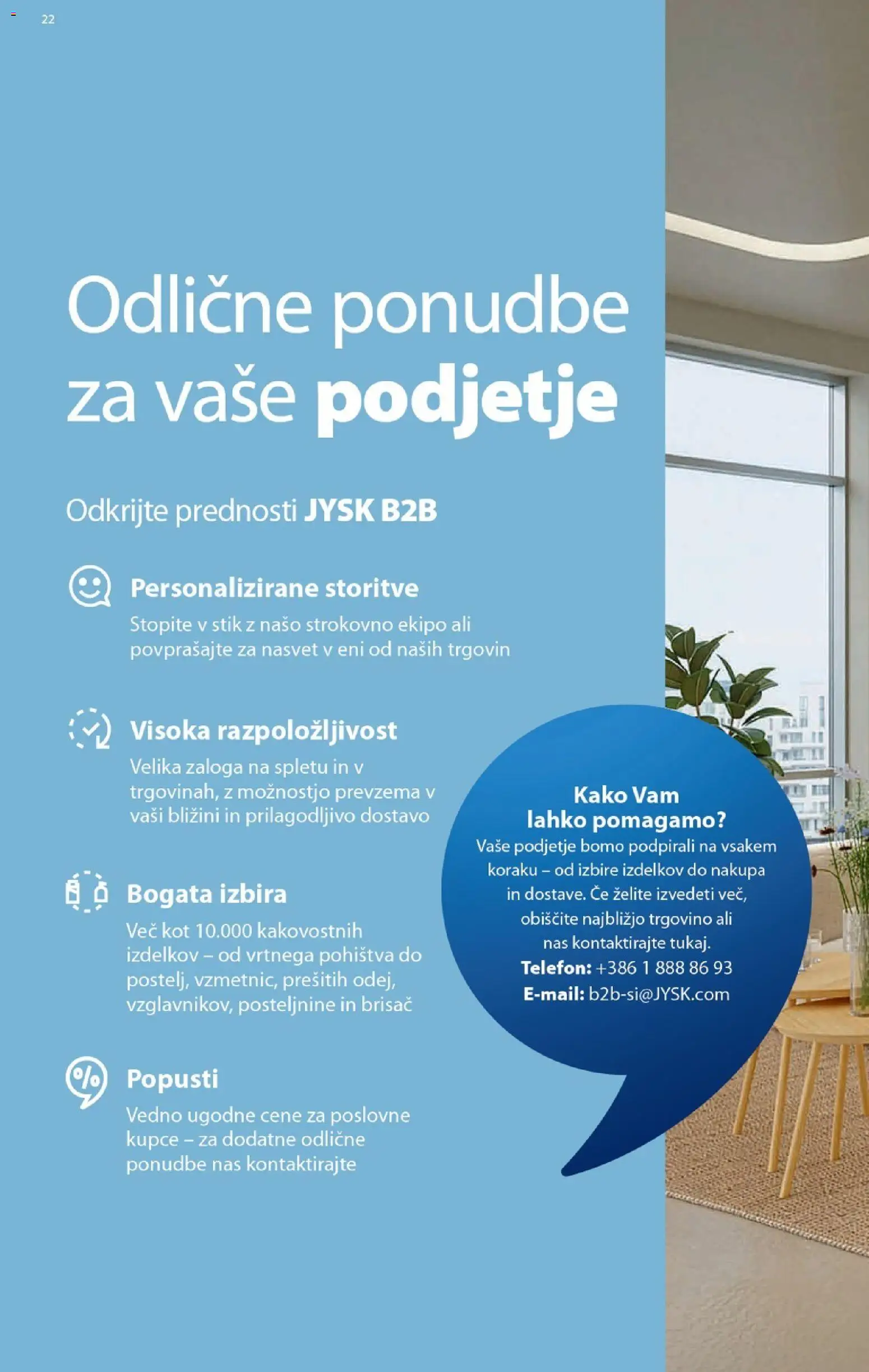 Novi JYSK katalog ponudbe – veljaven od 09.09.2026 | Stran: 22
