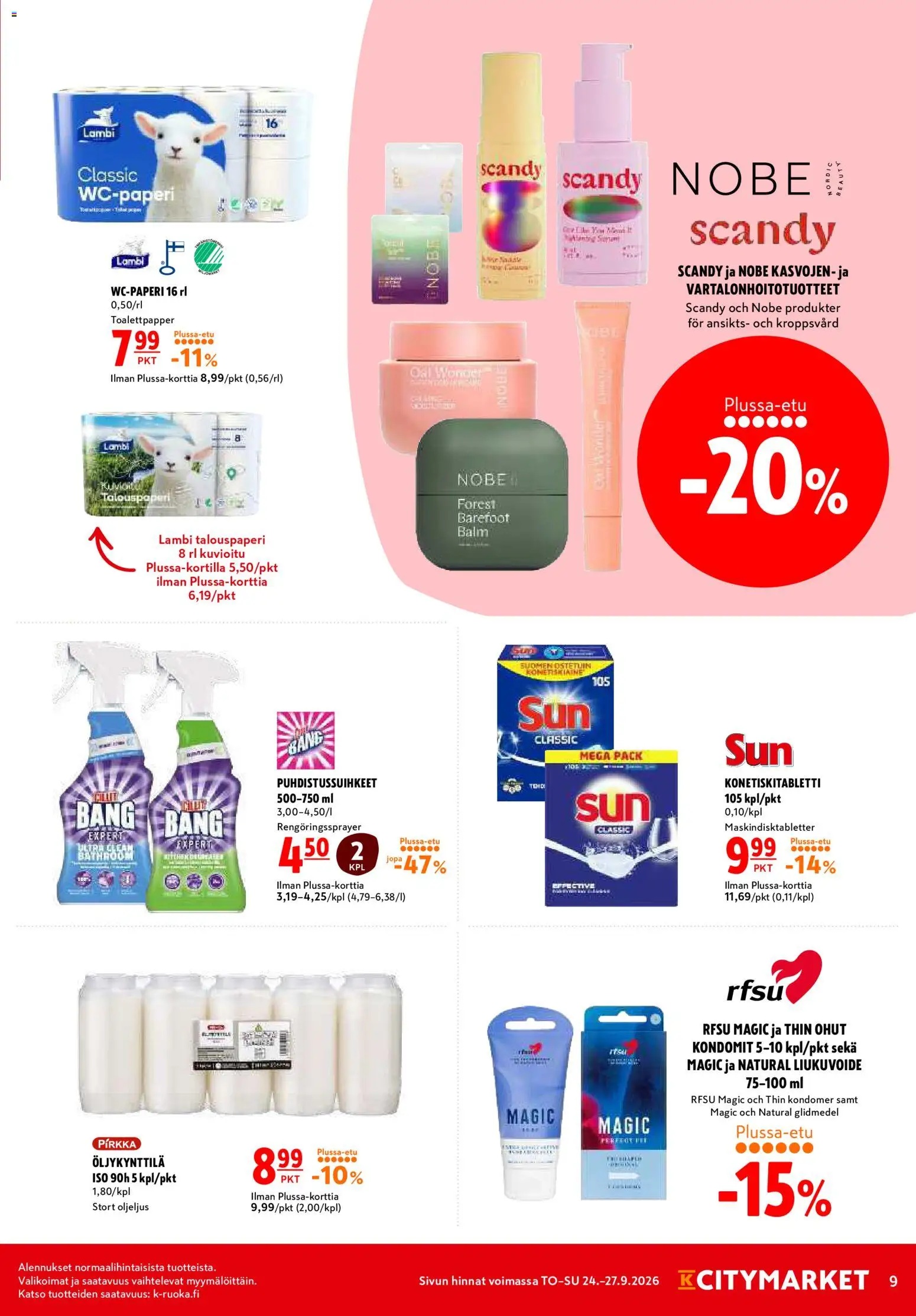 K-Citymarket tarjoukset – voimassa 24/09/2026 alkaen | Sivu: 9