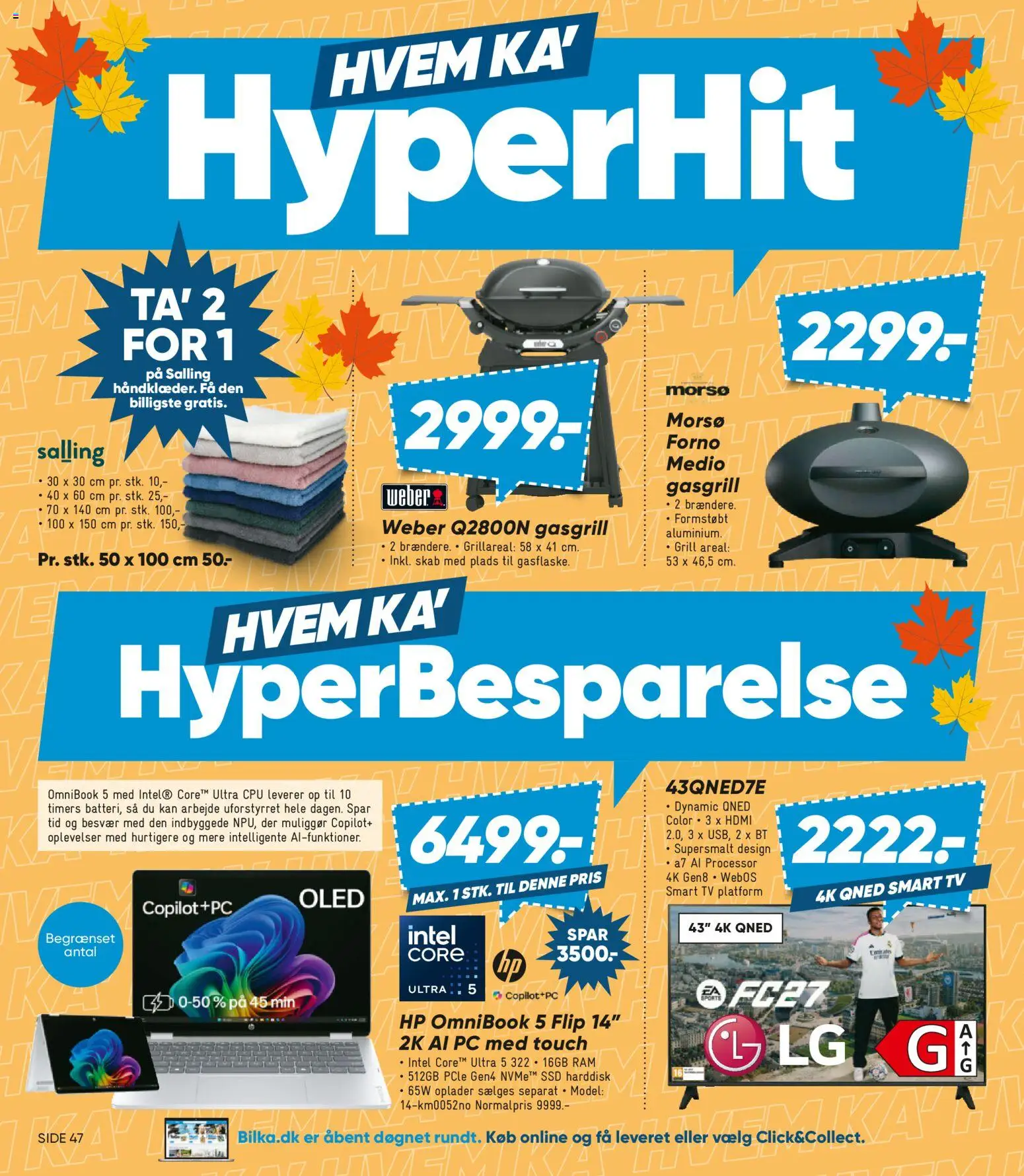 Bilka tilbudsavis – gyldig fra 25/09/2026 | Side: 2 | Produkter: Smart TV, Harddisk, Grill, SSD