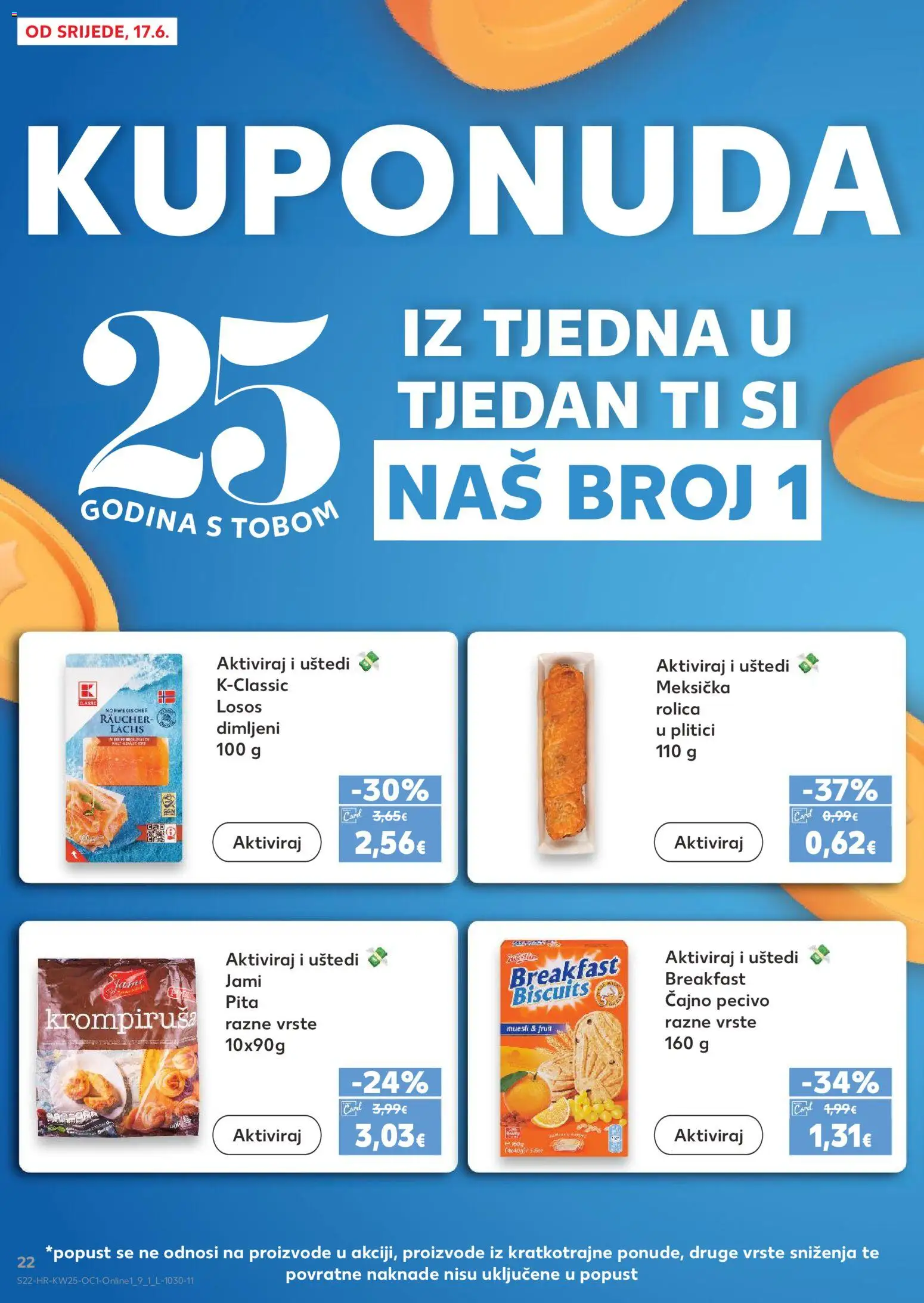 Kaufland HR akciós ujság - amely érvényes a következő dátumtól: 17.06.2026 | Oldal: 22