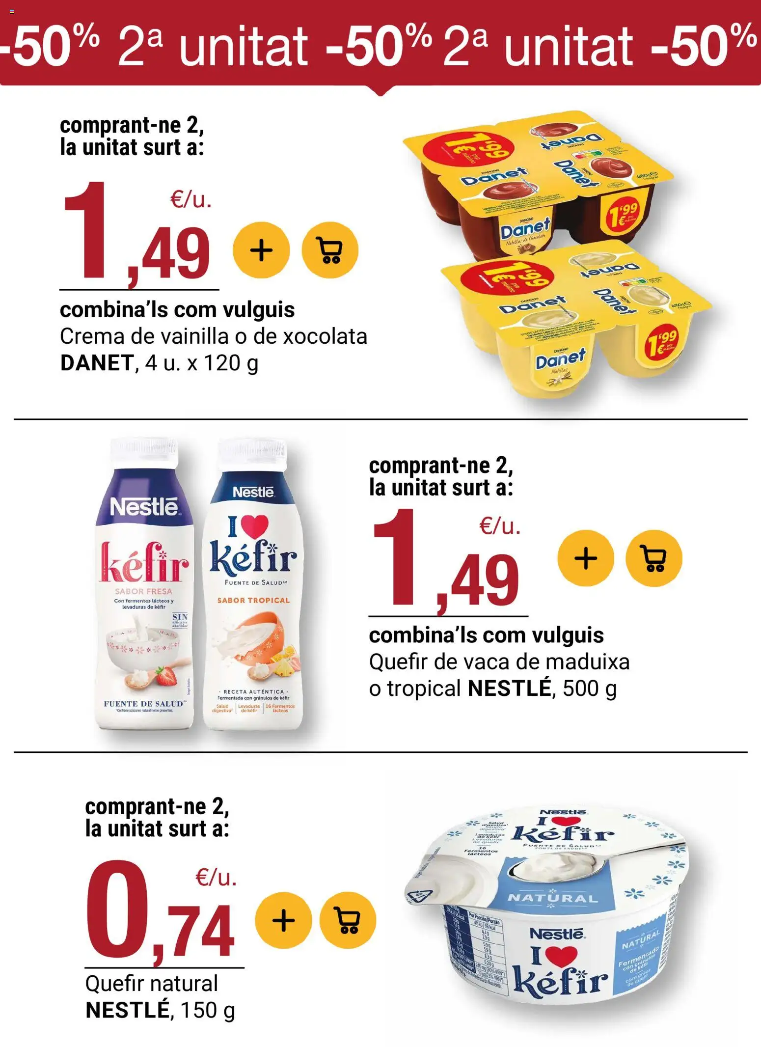 Bonpreu folleto │ válido desde el 29/09/2026 | Página: 25 | Productos: Kéfir, Chocolate, Crema, Vainilla