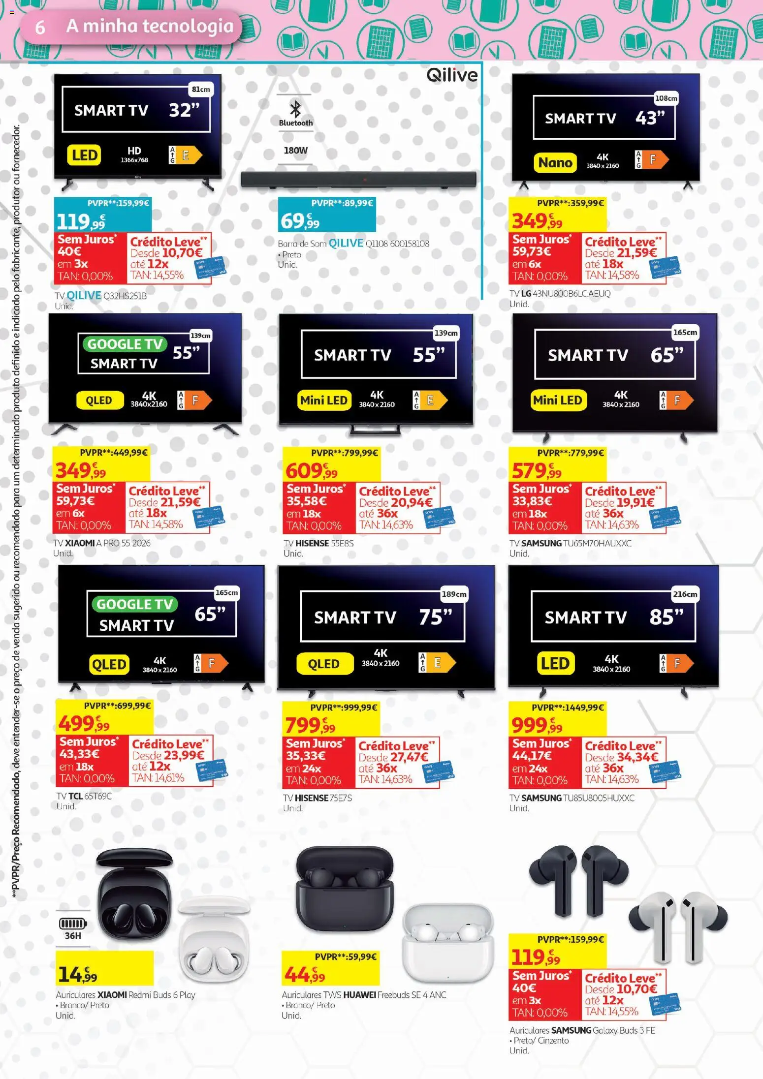 Auchan - Tecno Escolar │ válido de 19/08/2026 | Página: 6 | Produtos: Barra de som