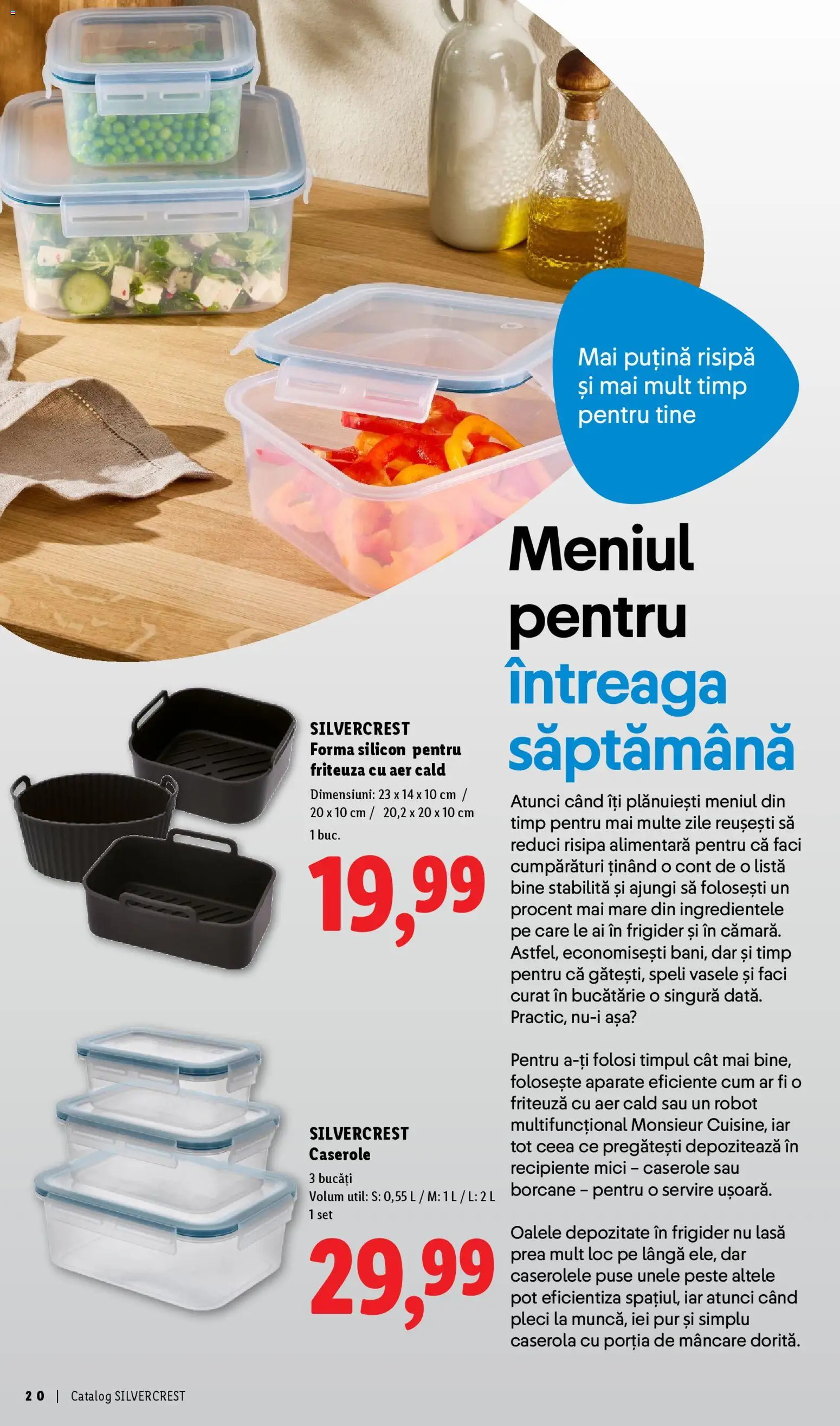 Noul catalog Lidl – valabil de la 30.03.2026 | Pagină: 20 | Produse: Ginseng, Caserole, Mici, Pește