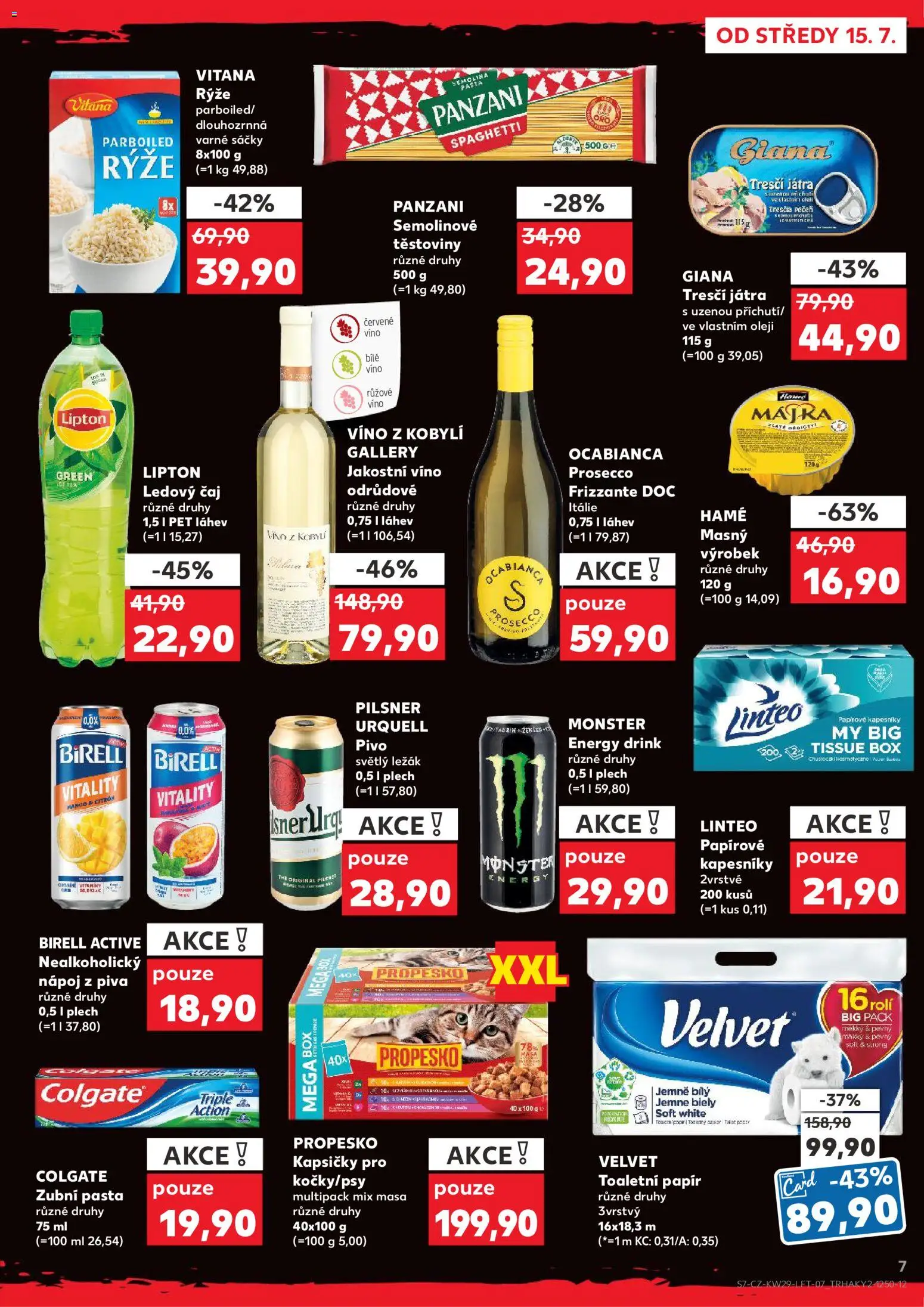 Kaufland leták - Plzeň od 15.07.2026 | Strana: 7 | Produkty: Mango, Monster, Citron, Pilsner Urquell