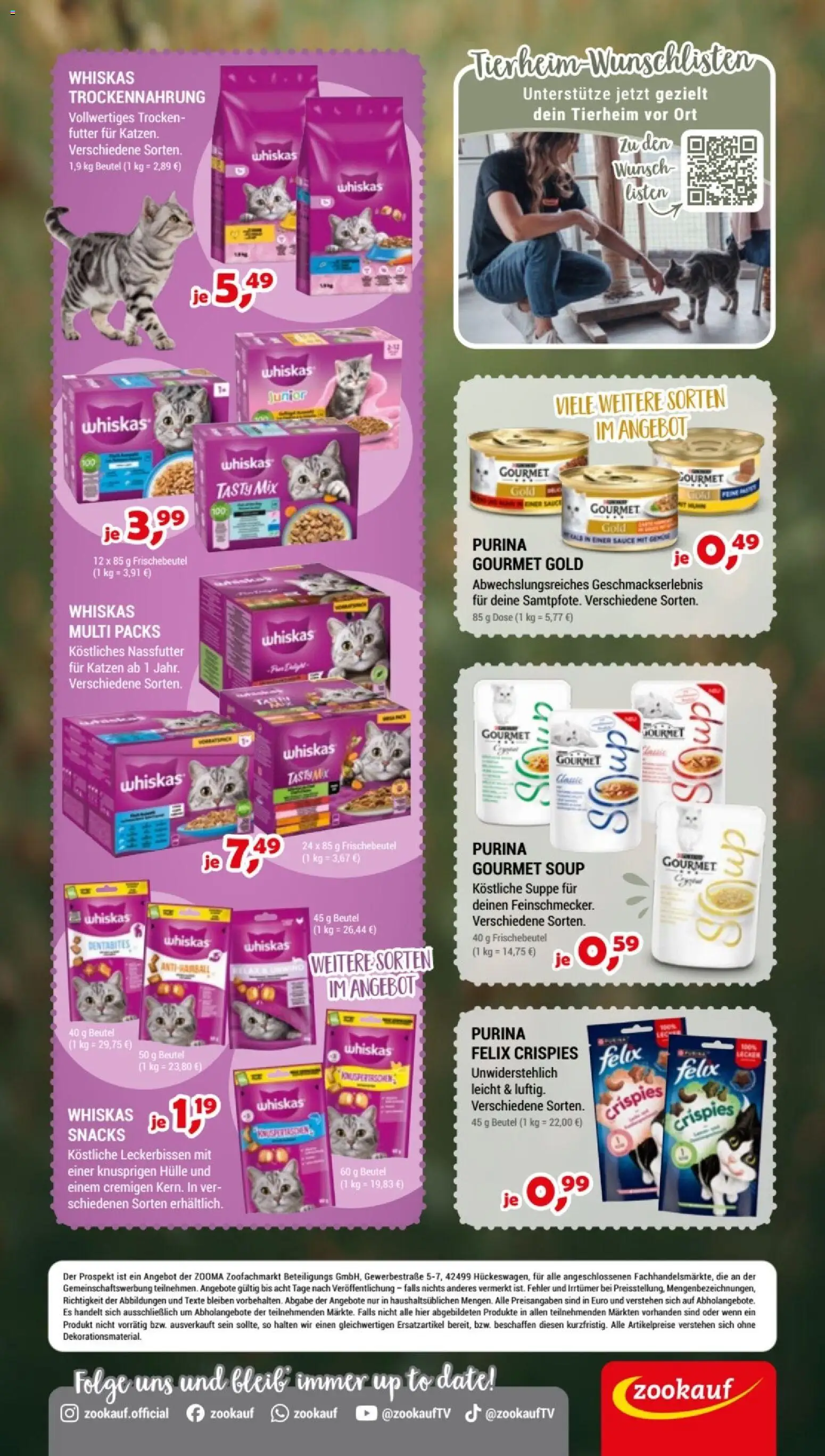 zookauf Prospekt – gültig ab 12.09.2026 | Seite: 2 | Produkte: Hülle, Whiskas