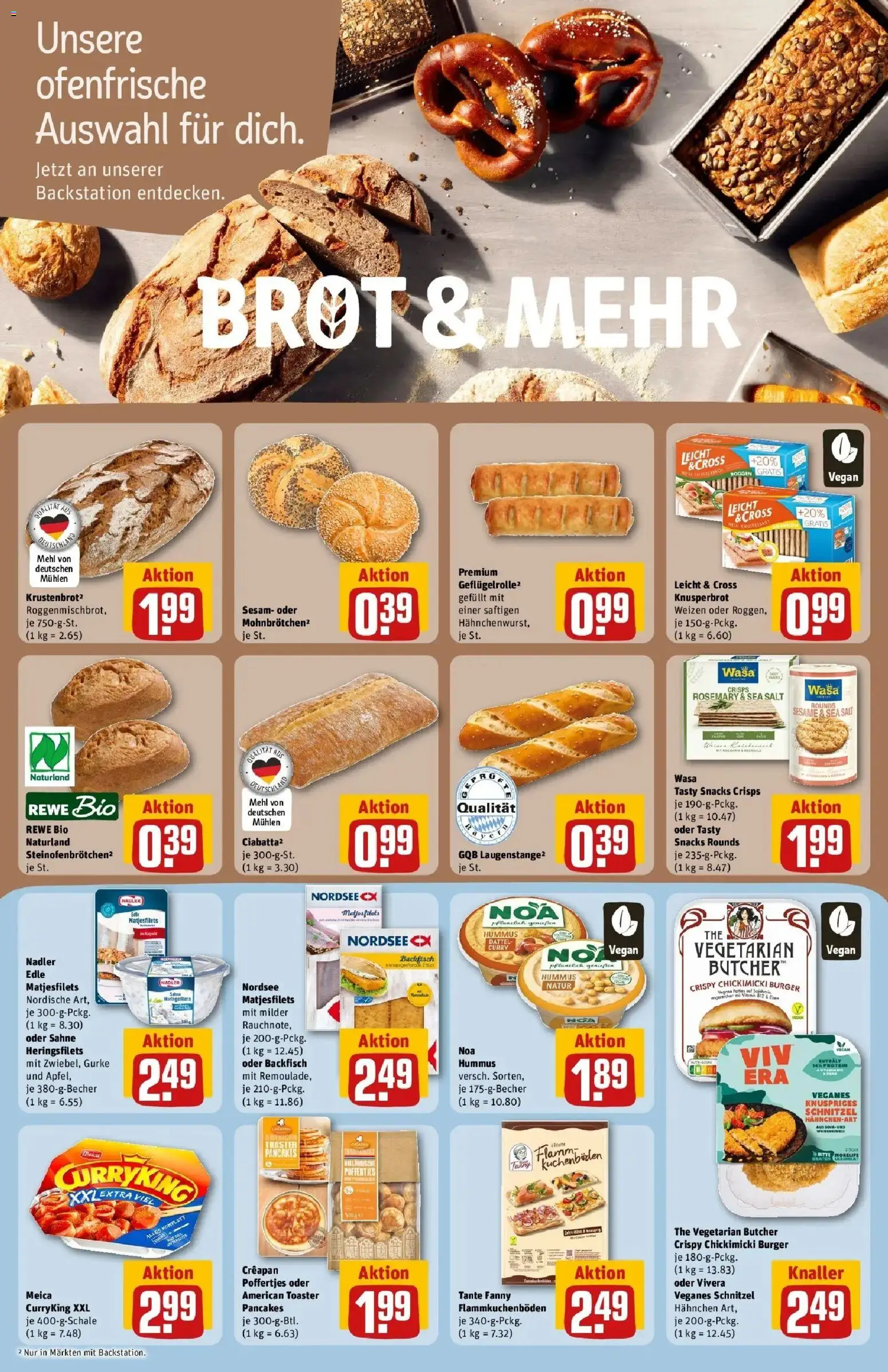 REWE Prospekt ab 14.09.2026 zum Blättern » Angebote | Seite: 10 | Produkte: Burger, Ofenfrische, Brot, Sahne