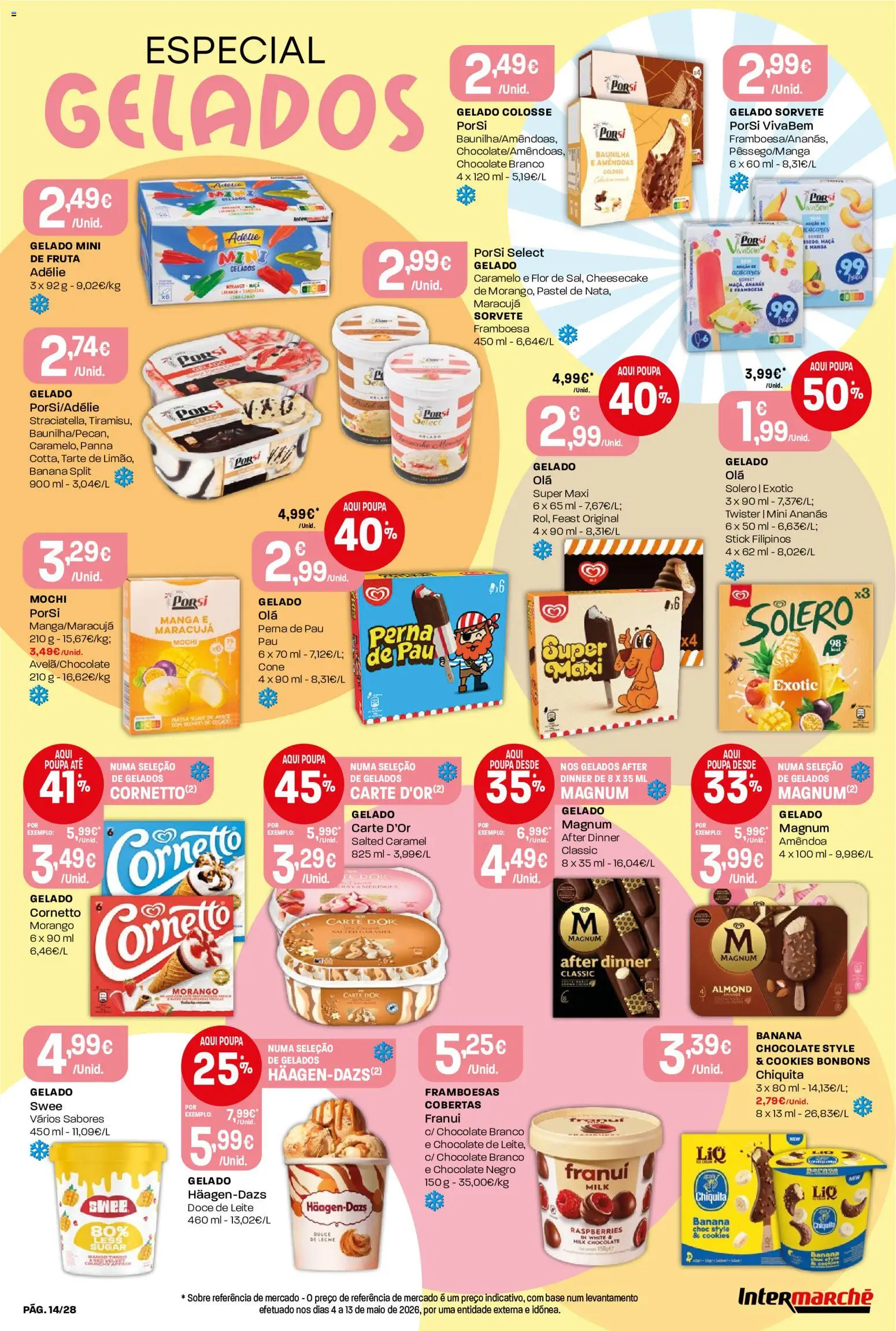 Intermarché Folheto Contact │ válido de 11.06.2026 | Página: 14 | Produtos: Amêndoas, Filipinos, Doce de leite, Chocolate