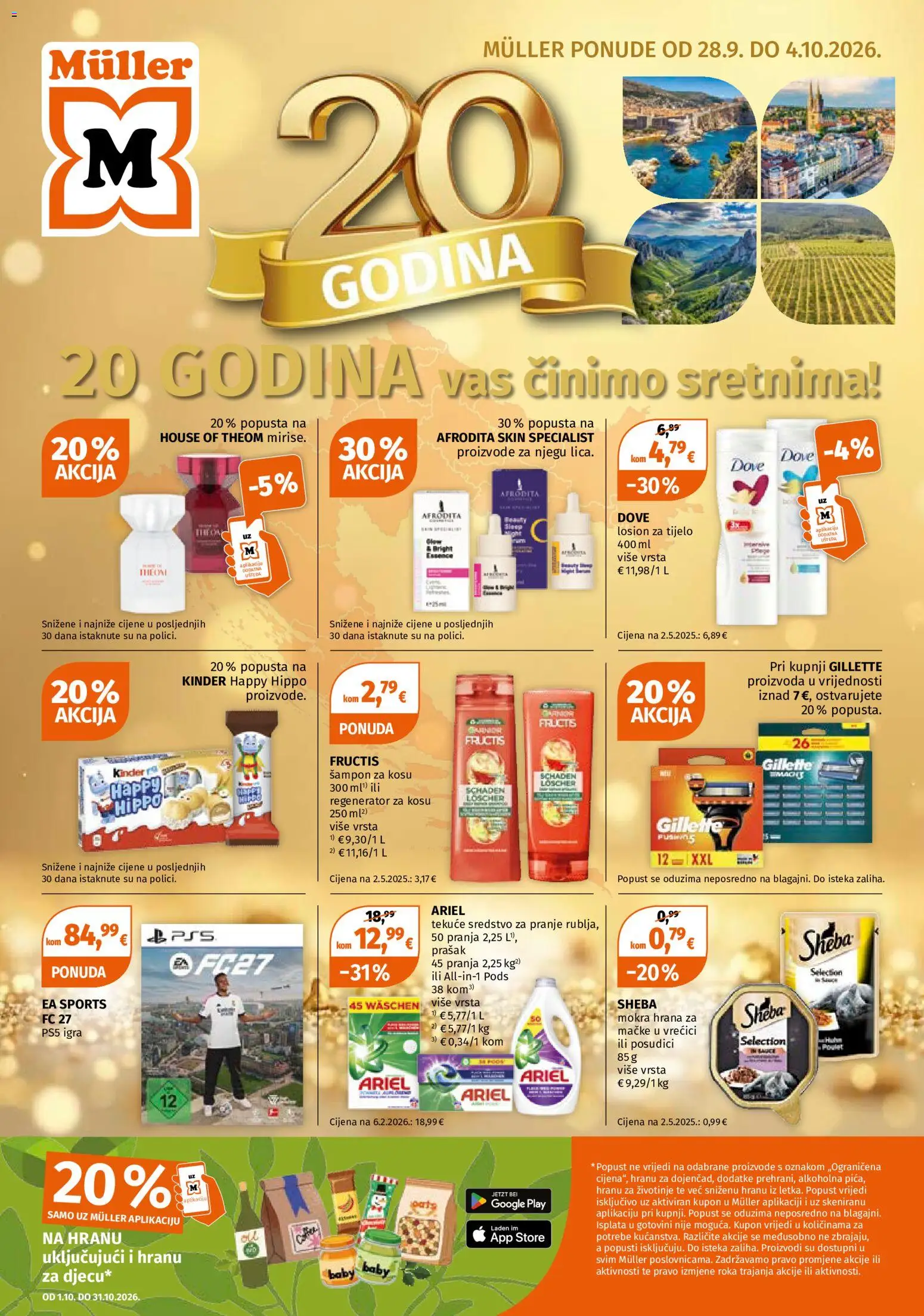 Müller katalog | vrijedi od 28.09.2026 | Stranica: 1 | Proizvodi: Šampon, Regenerator, Losion za tijelo, Igra