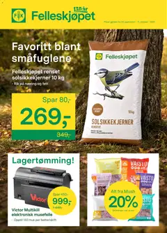 Forhåndsvisning av Felleskjøpet kundeavis gyldig fra 28/09/2026
