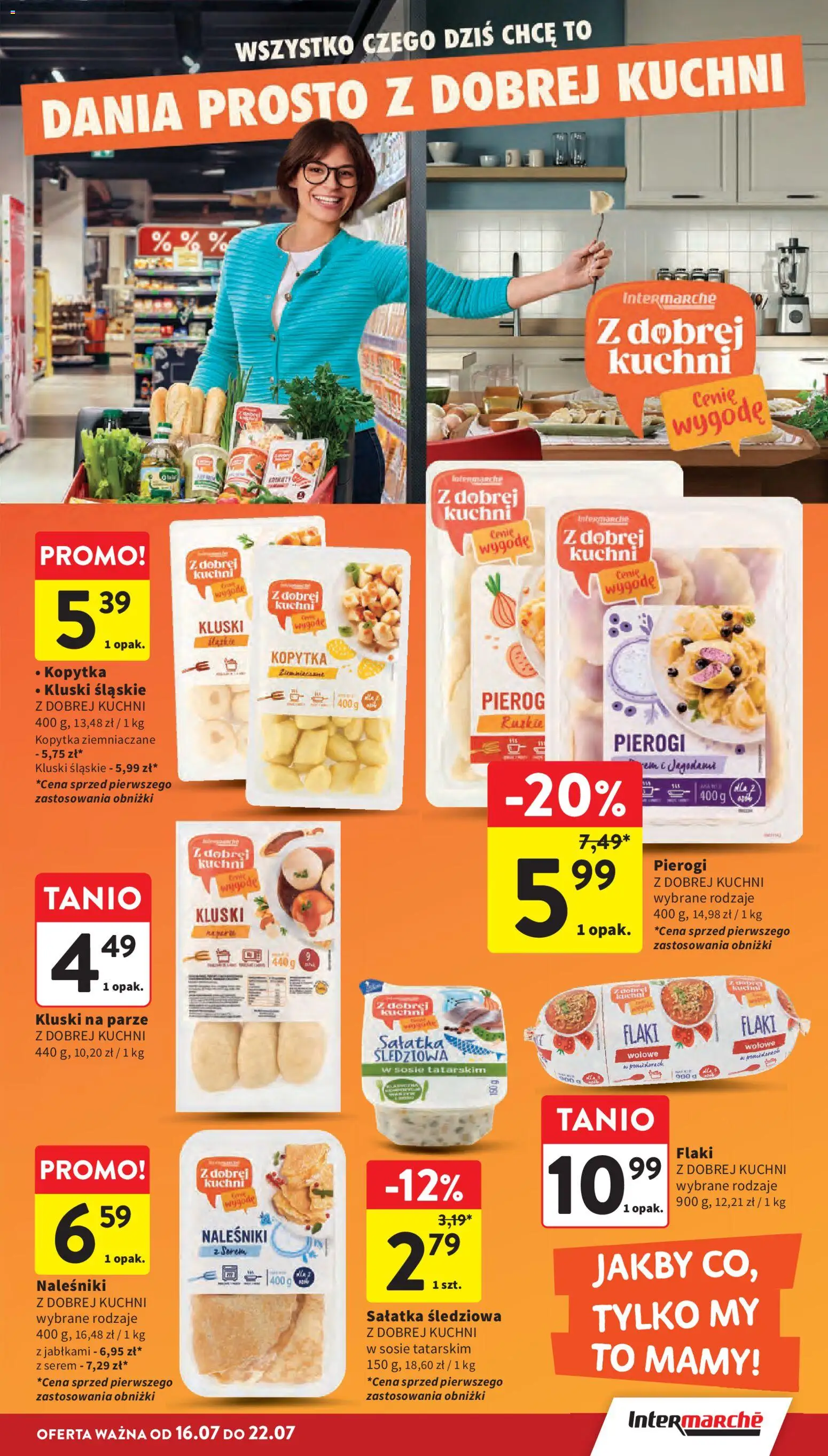 Intermarche gazetka od 16.07.2026 | Strona: 25 | Produkty: Pierogi, Kluski na parze, Kluski śląskie, Flaki