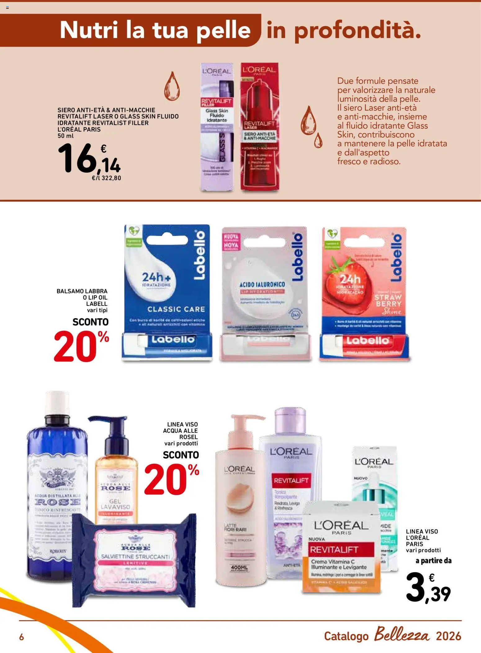 Volantino Spazio Conad del 18/09/2026 | Pagina: 6 | Prodotti: Balsamo, Crema, Acqua, Fiori