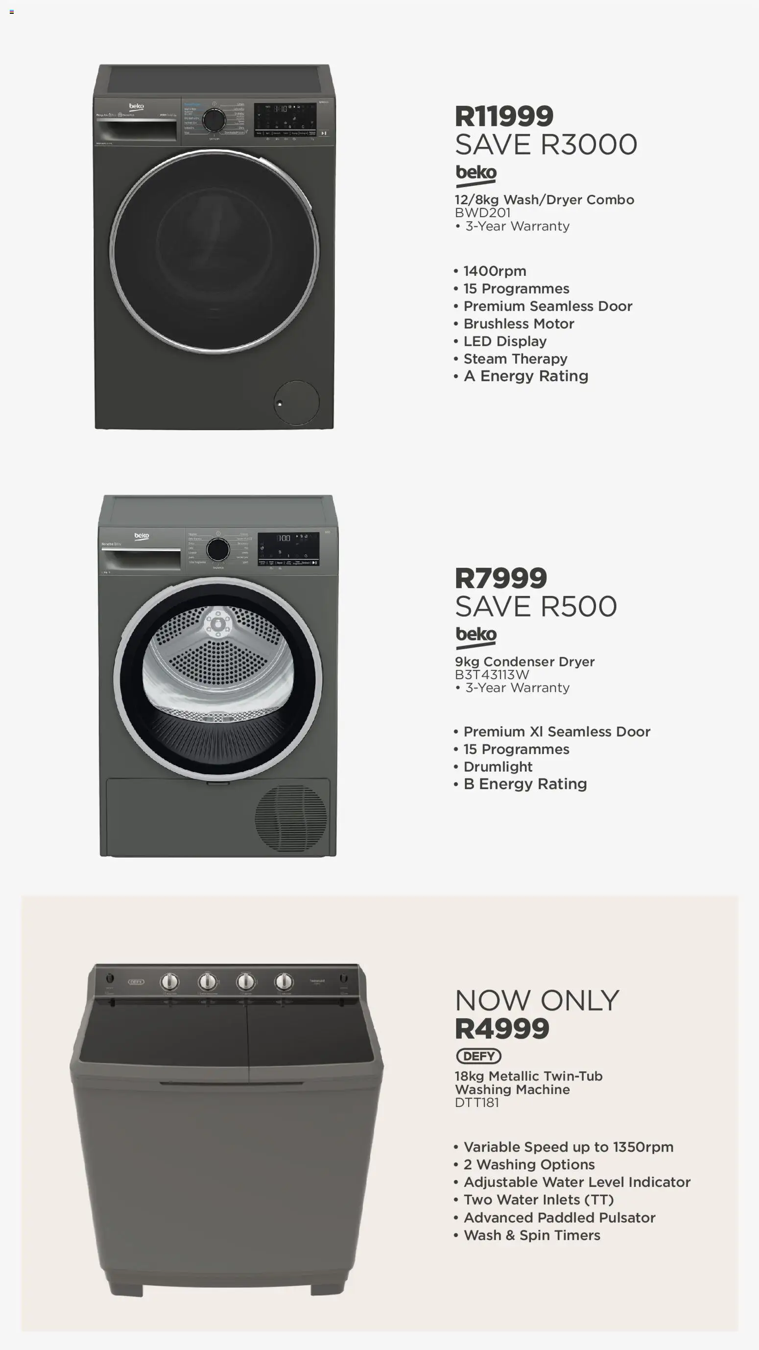 New House and Home catalogue – valid from 20/07/2026 | Page: 51 | Products: Washing machine, Dryer, Water
