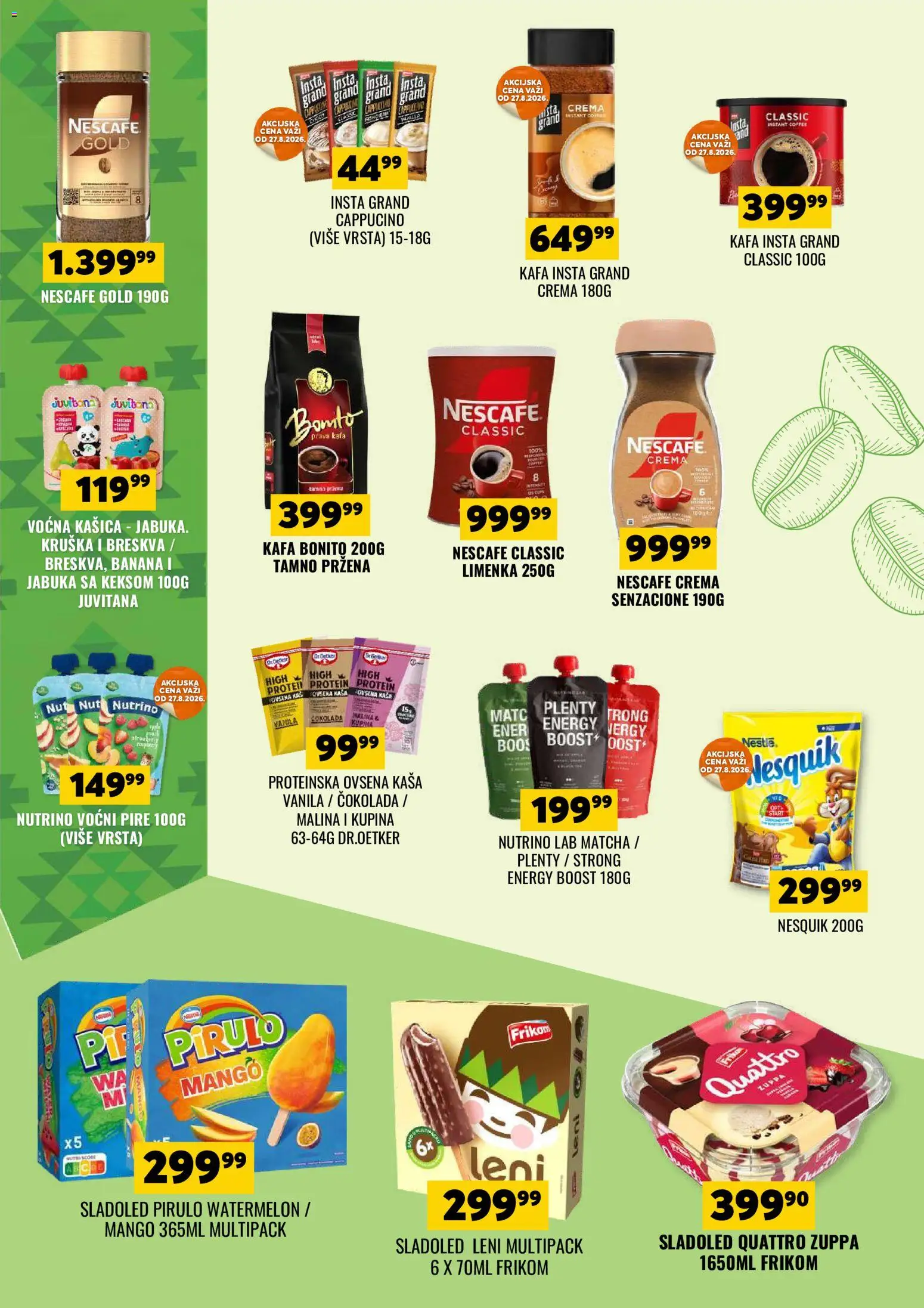 Tekijanka katalog - važi od 26.08.2026 | Strana: 4 | Proizvode: Malina, Kafa, Čokolada, Nescafé