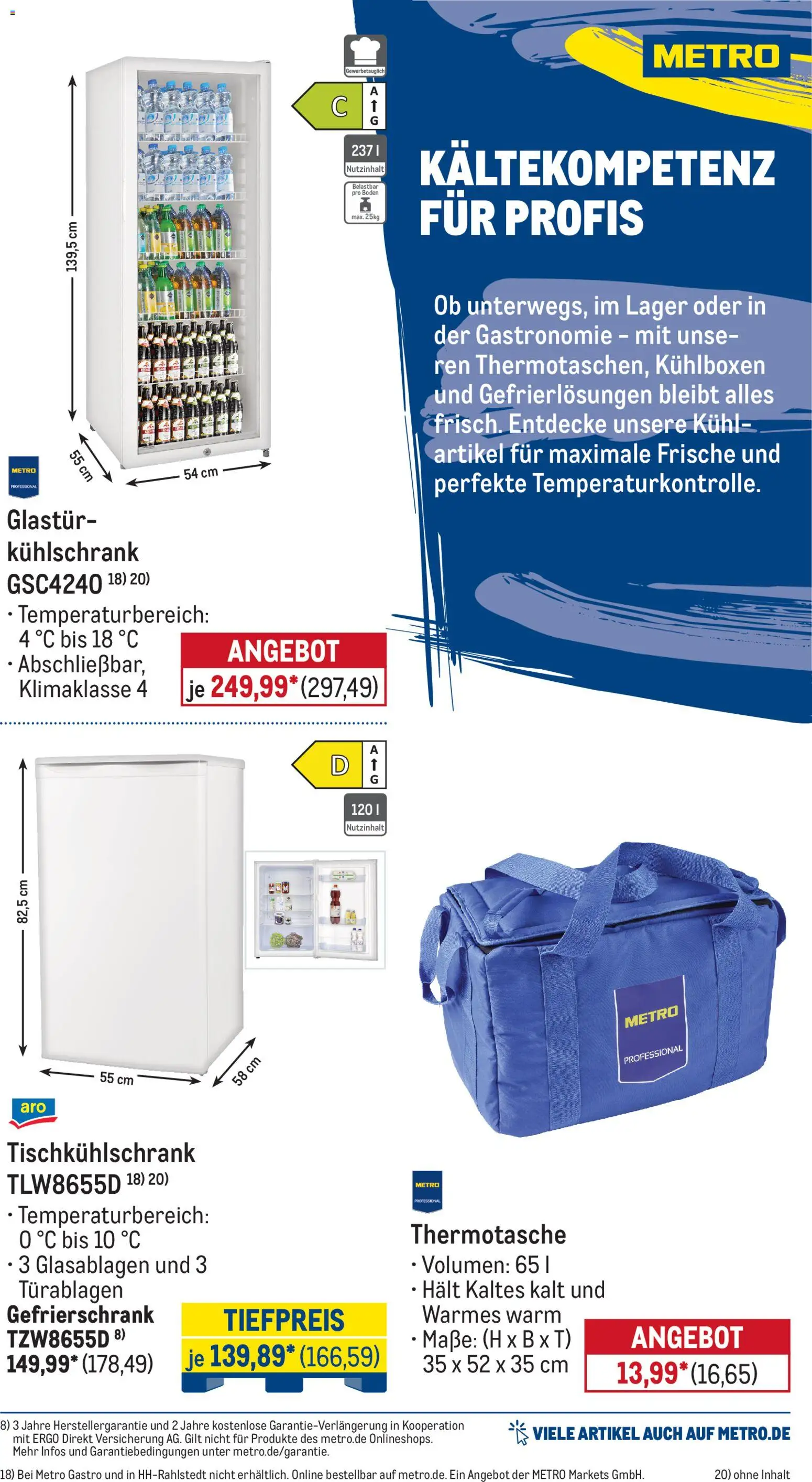 Metro Monats-Menü – gültig ab 01.07.2026 | Seite: 36 | Produkte: Gefrierschrank, Kühlschrank