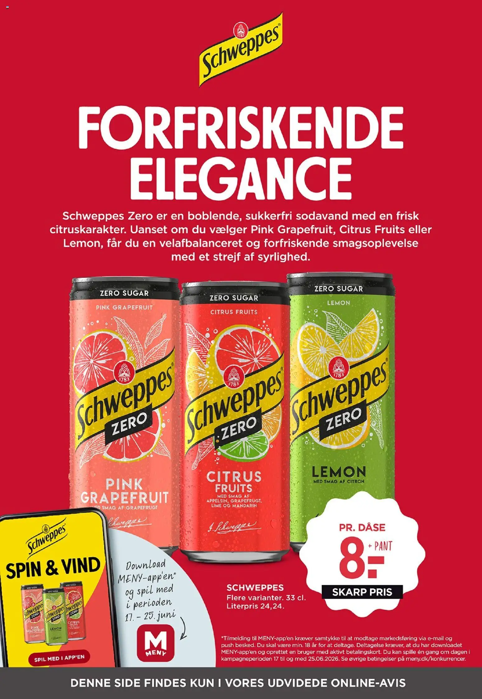 Meny tilbudsavis – gyldig fra 19.06.2026 | Side: 36 | Produkter: Sodavand, Lime, Spil