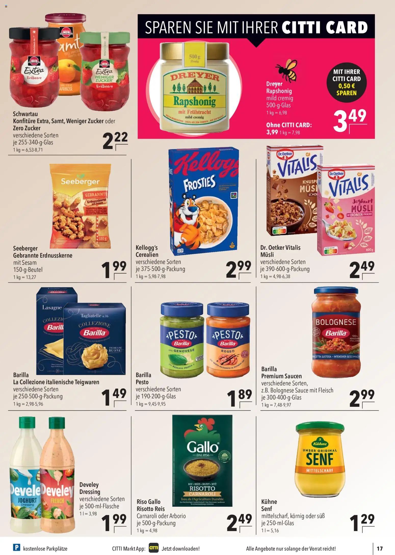 CITTI Markt Prospekt – gültig ab 30.09.2026 | Seite: 17 | Produkte: Musli, Dressing, Zucker, Reis