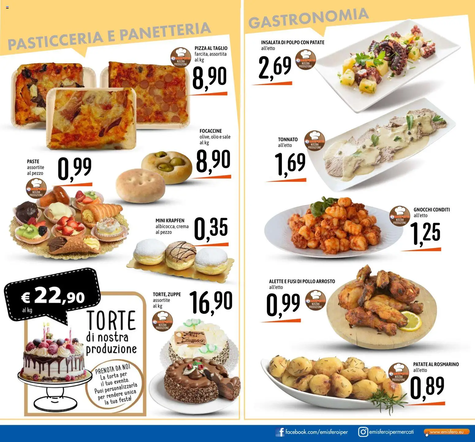 Volantino Emisfero del 24/09/2026 | Pagina: 11 | Prodotti: Arrosto, Crema, Sale, Pollo arrosto