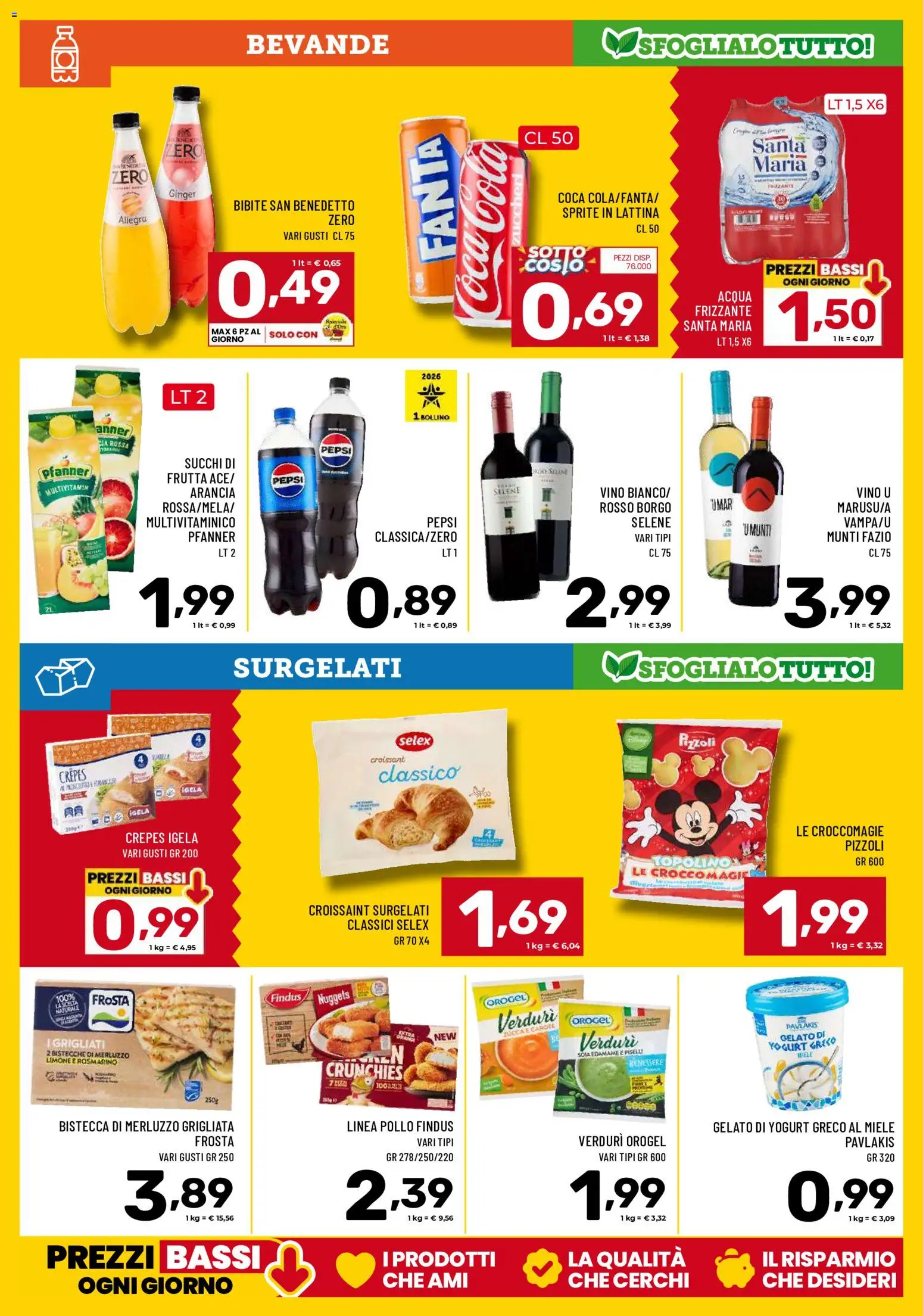 Volantino Il Centesimo del 23/10/2026 | Pagina: 11 | Prodotti: Nuggets, Vino, Pepsi, Coca Cola