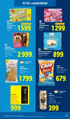 MAGNUM Pálcikás jégkrém, Joghurt-málna / klasszikus-mandula-fehér csokoládé - amely érvényes a következő dátumtól: 2026.07.02. | Oldal: 19