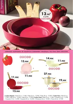 E.Leclerc - Prévisualisation de La poêle, Poêle magenta valide à partir de 02/06/2026 | Page: 15 | Produits: Poêle, Casserole, Crème