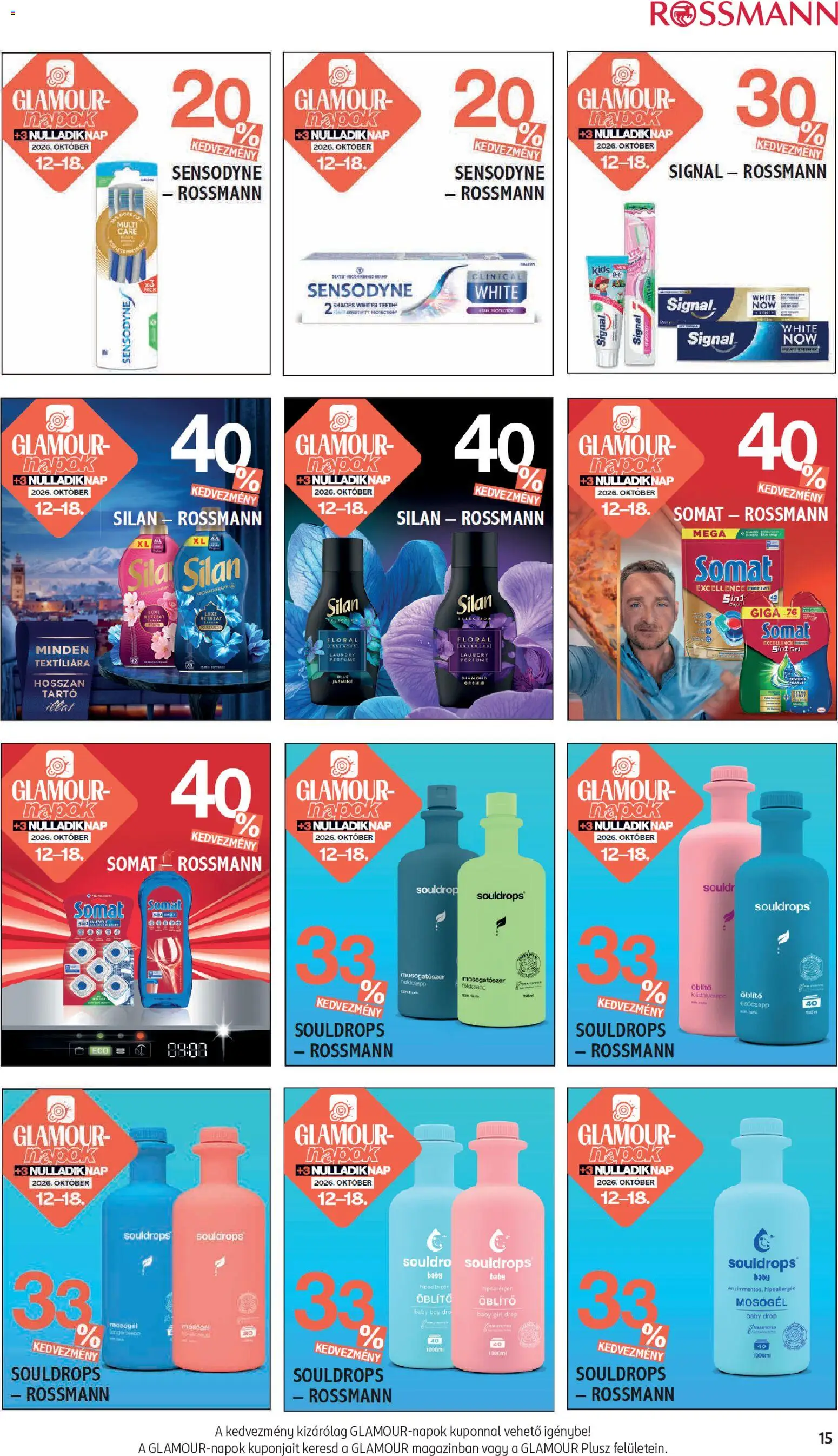 Rossmann akciós ujság - amely érvényes a következő dátumtól: 2026.10.12. | Oldal: 15