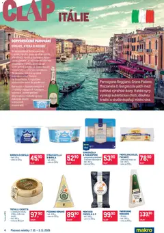 Náhled letáku Makro leták - Pro milovníky jídla od 07.10.2026 | Strana: 4 | Produkty: Pecorino, Pecorino Romano, Mascarpone, Parmigiano Reggiano