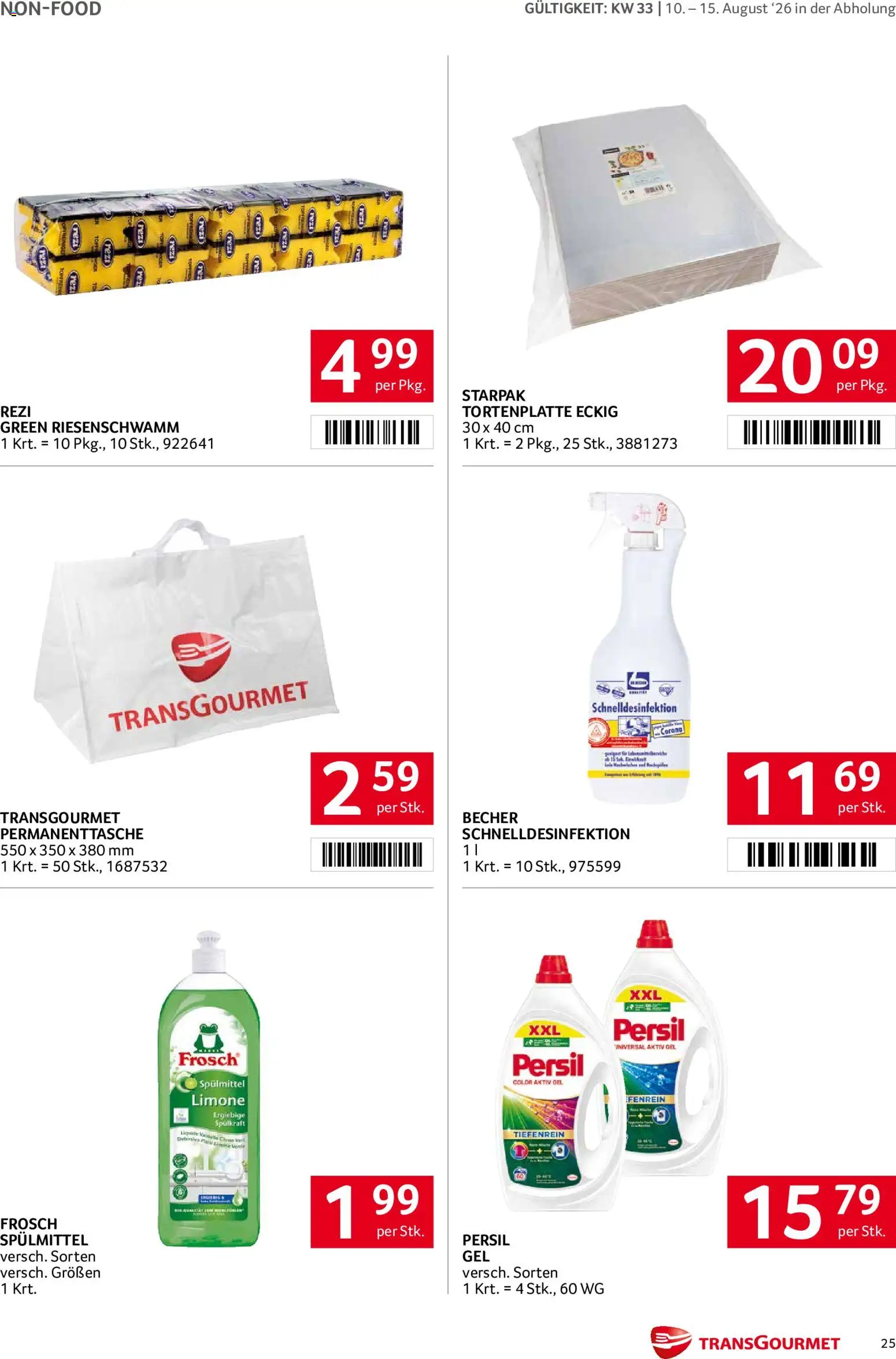 Transgourmet Flugblatt gültig ab 10.08.2026 | Seite: 25