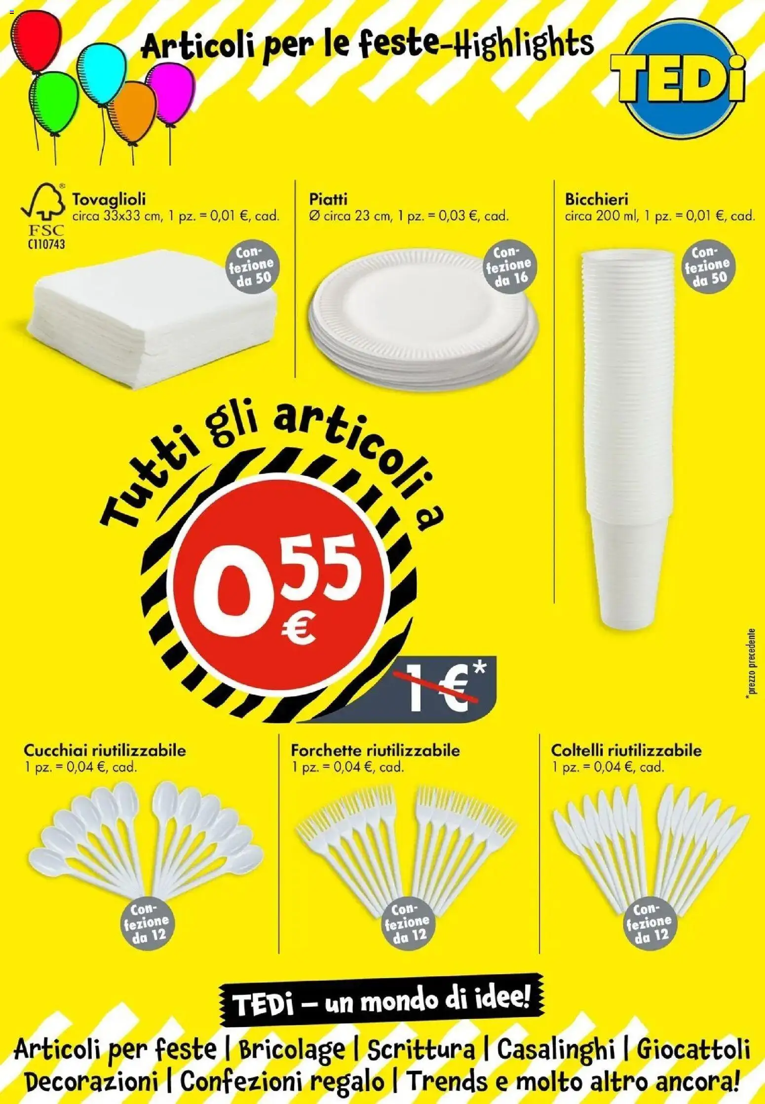 Volantino TEDi del 23/08/2026 | Pagina: 14 | Prodotti: Giocattoli, Piatti, Coltelli, Decorazioni