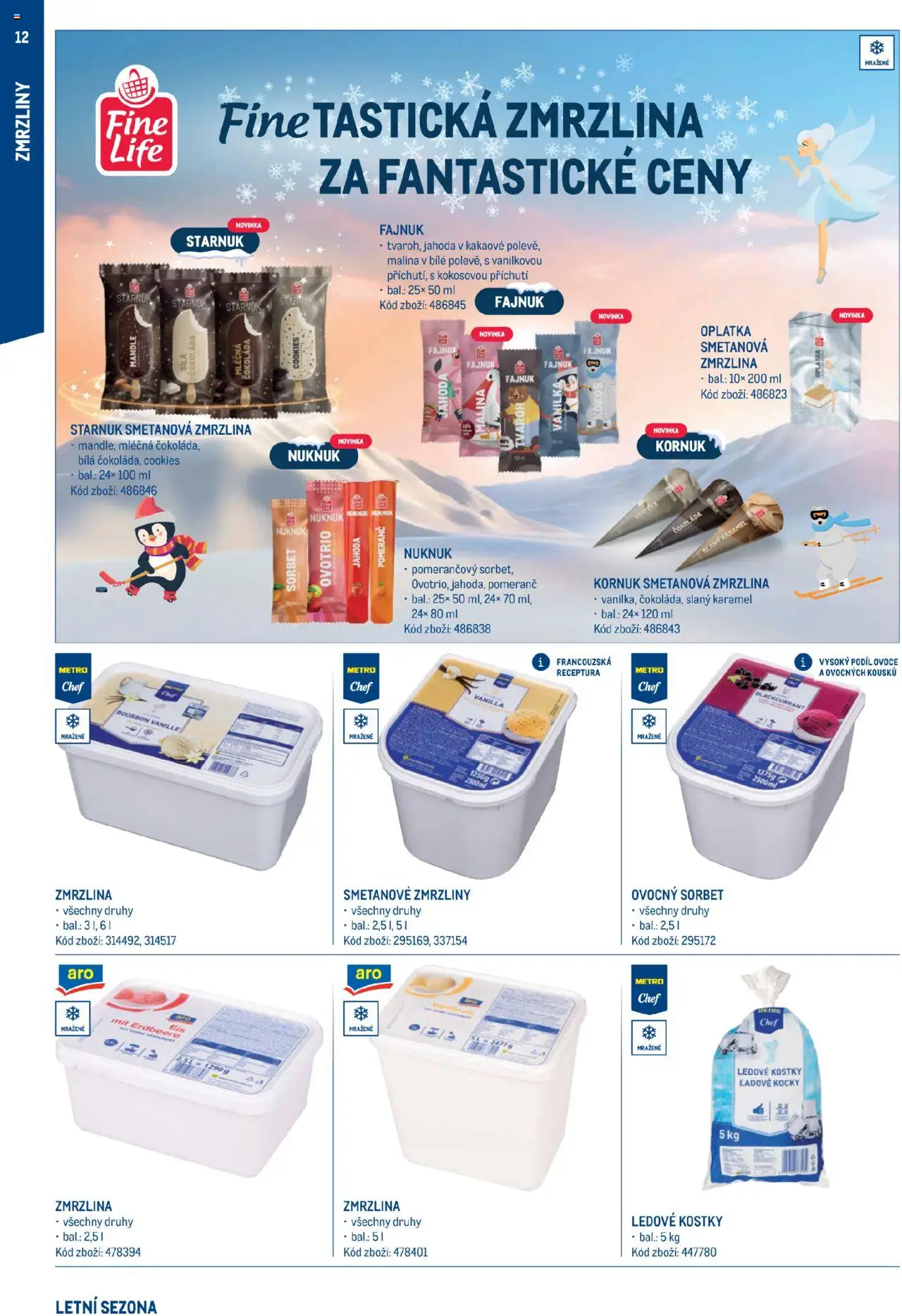 Makro leták - Letní sezona od 17.07.2025 | Strana: 12 | Produkty: Čokoláda, Cookies, Zmrzlina, Sorbet