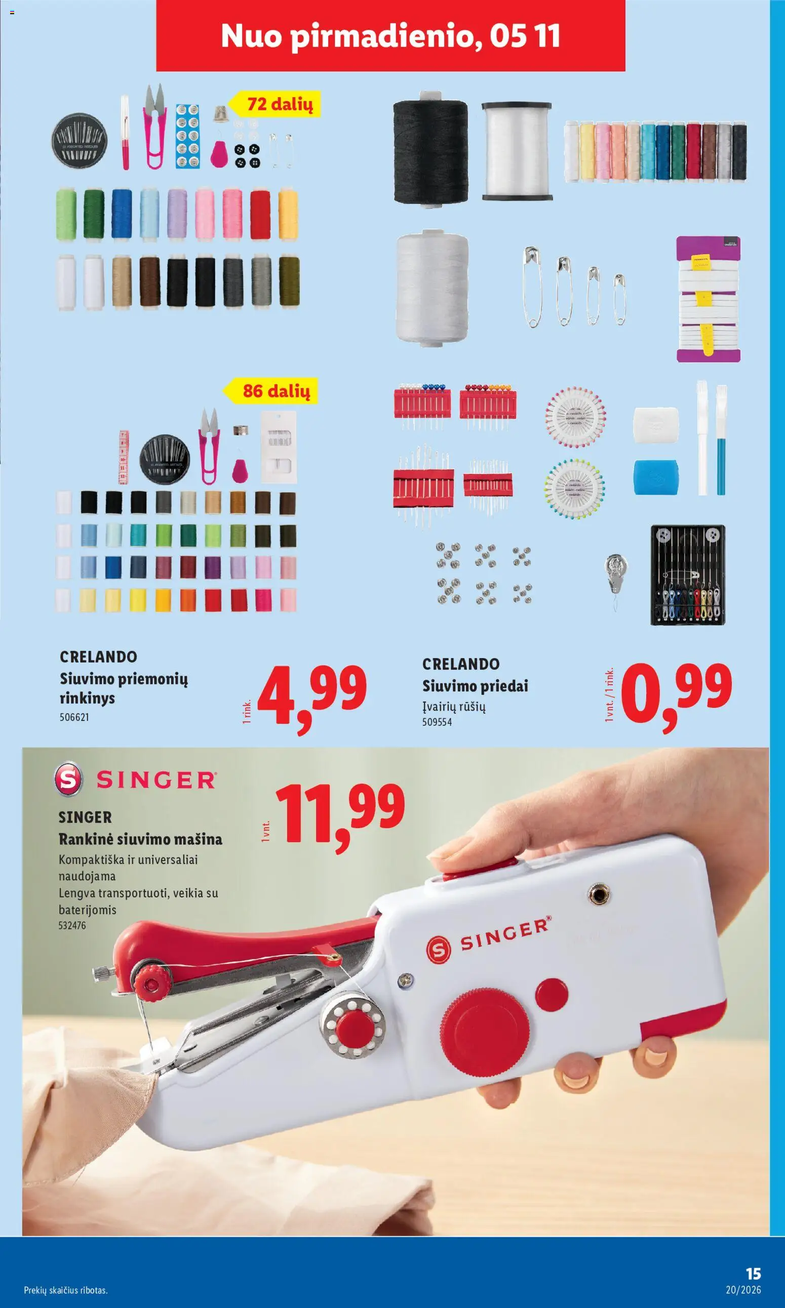 LIDL akcijos nuo 11.05.2026 | Puslapis: 15 | Prekių: Rankinė