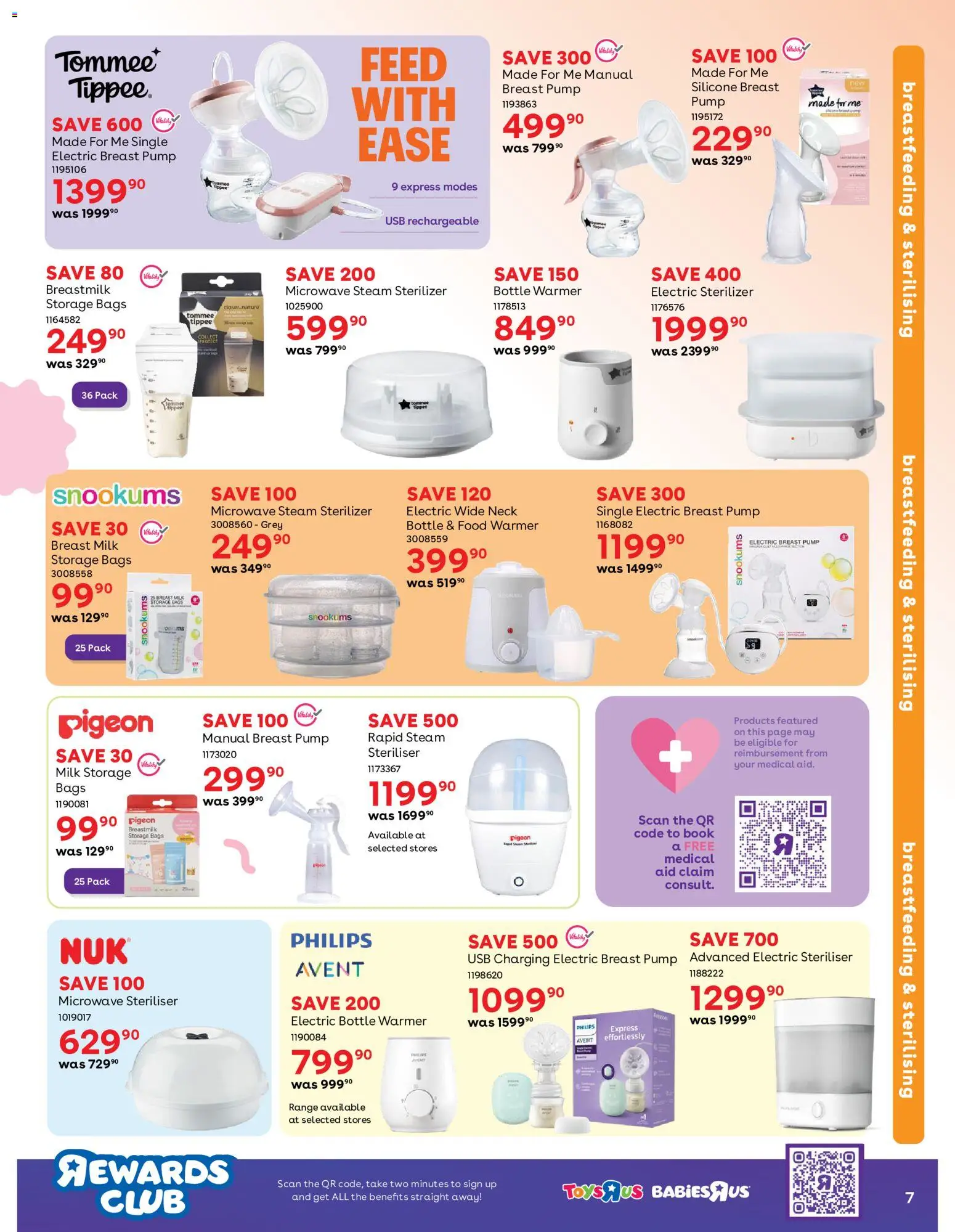 New Babies R Us catalogue – valid from 20/08/2026 | Page: 7 | Products: USB, Microwave, Milk, Silicone