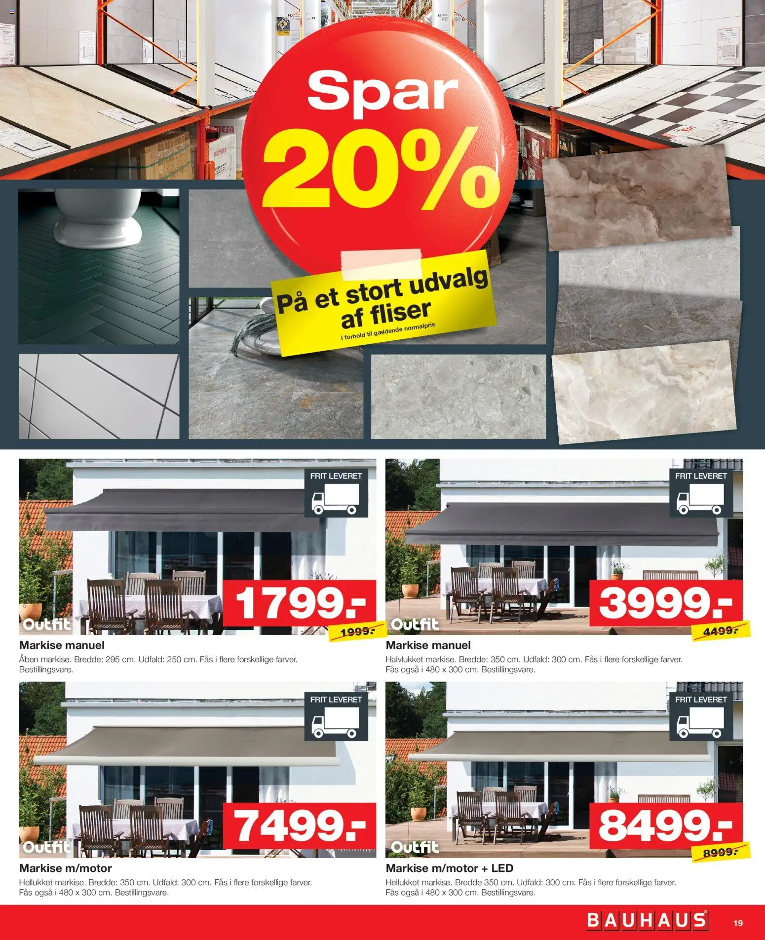 Bauhaus tilbudsavis – gyldig fra 01.05.2026 | Side: 19 | Produkter: Markise