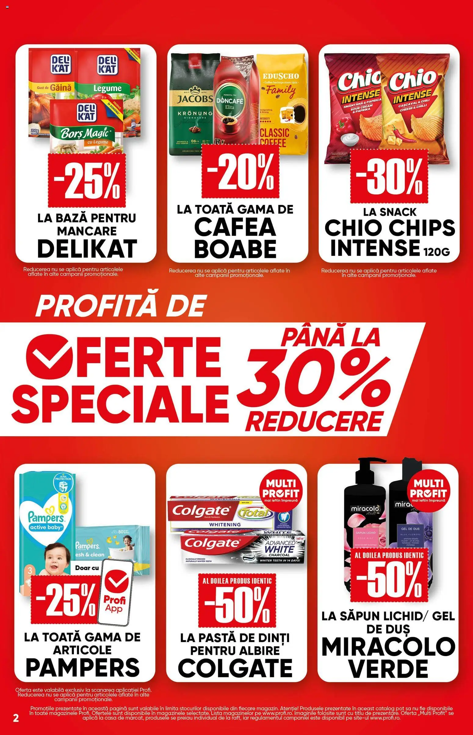 Noul catalog Profi – valabil de la 15.10.2026 | Pagină: 2 | Produse: Clean, Cașcaval, Borș, Jacobs