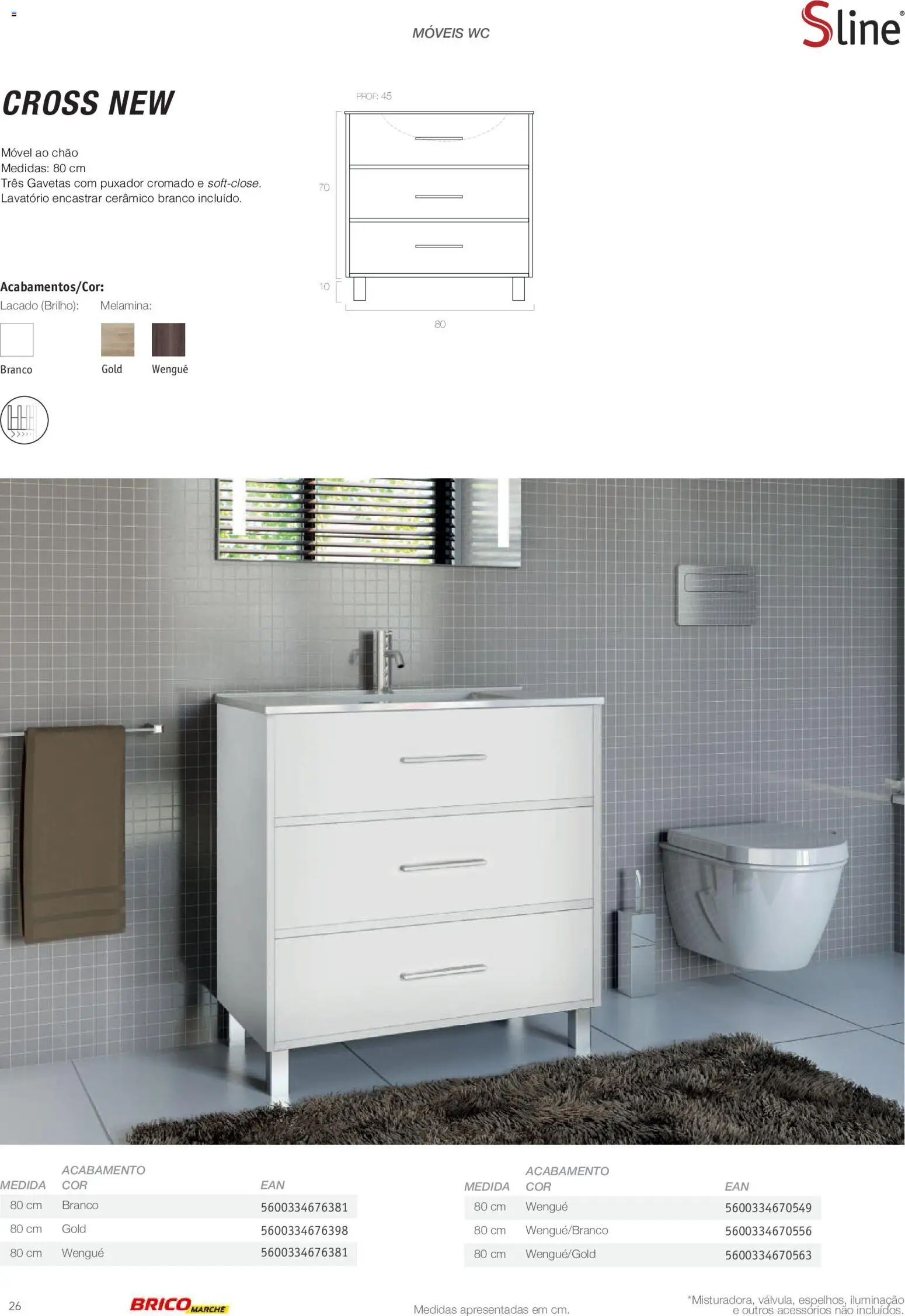 BricoMarché Catálogo de Inspiração Banho │ válido de 15.06.2026 | Página: 26 | Produtos: Lavatório