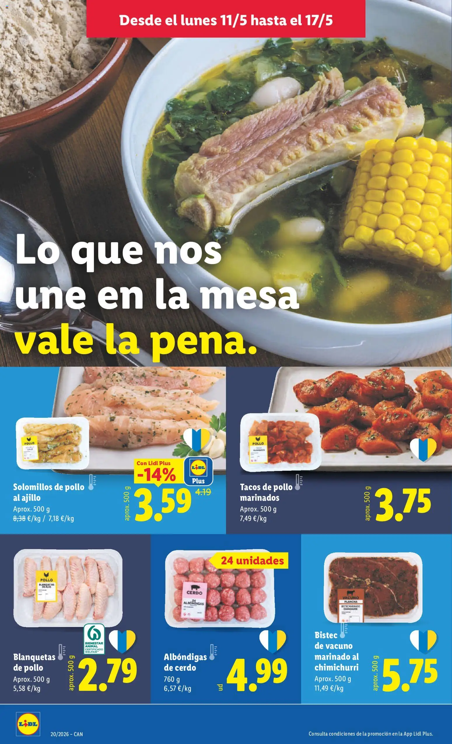 Lidl folleto │ válido desde el 11.05.2026 | Página: 10 | Productos: Cerdo, Tacos, Plancha, Mesa