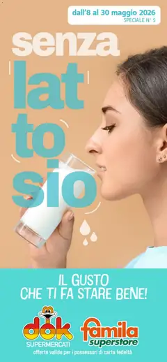 Anteprima del volantino DOK volantino Senza lattosio valido a partire dal 08.05.2026